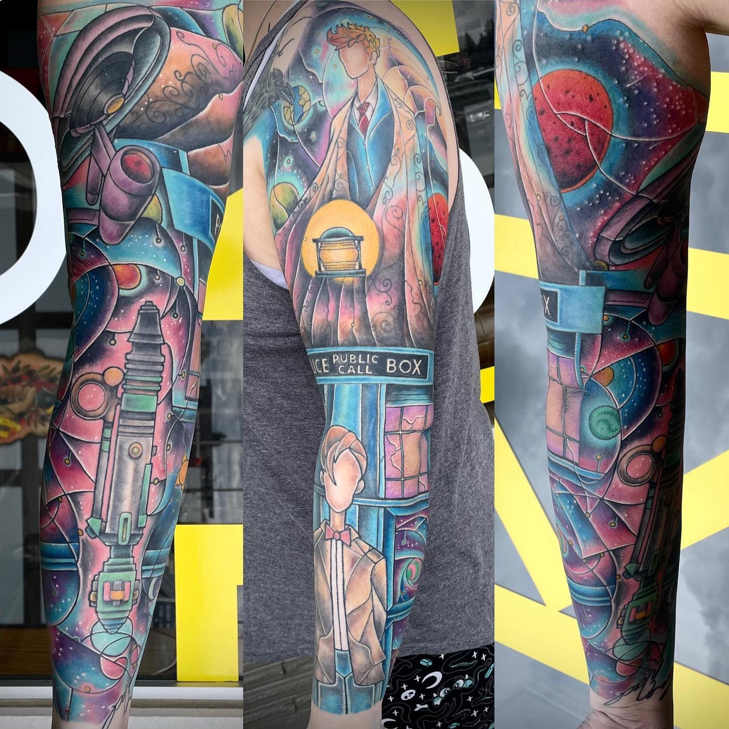 Tattoo by @geddyanderson — geometric, illustrative