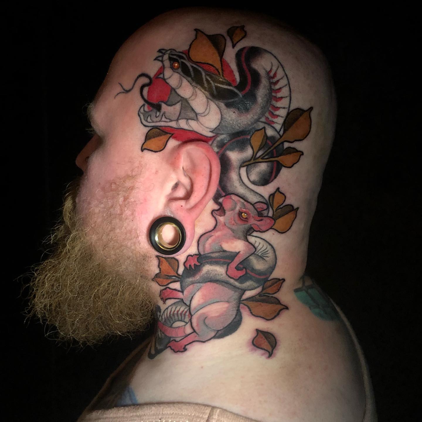 Tattoo by @mikey_ruck — american_traditional, dotwork