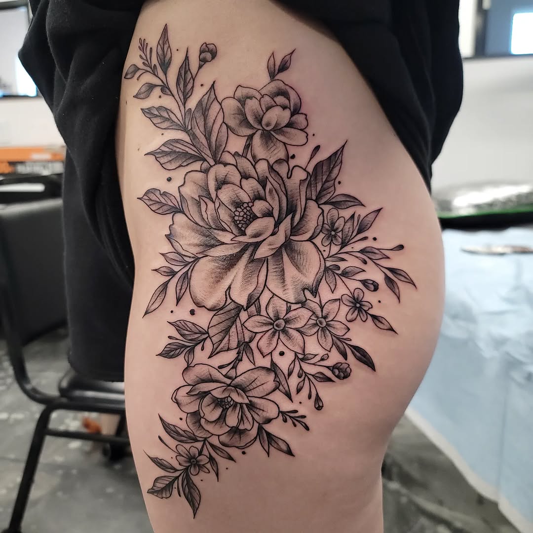 Tattoo by @jongriffintat2 — black_and_grey, fine_line