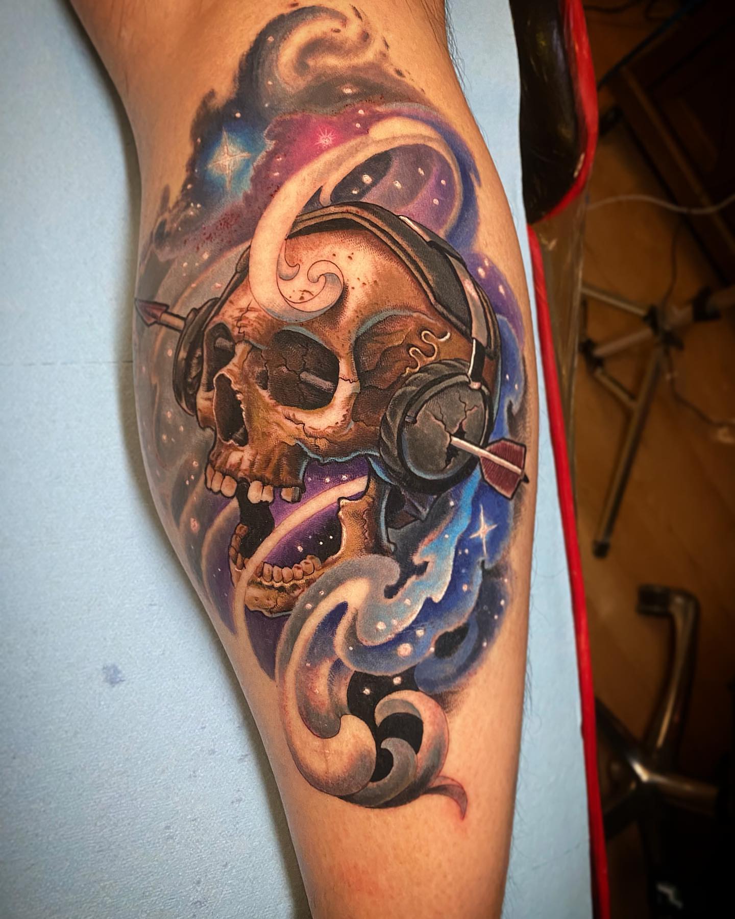 Tattoo by @aaronmckinneytattoo — realism, dotwork