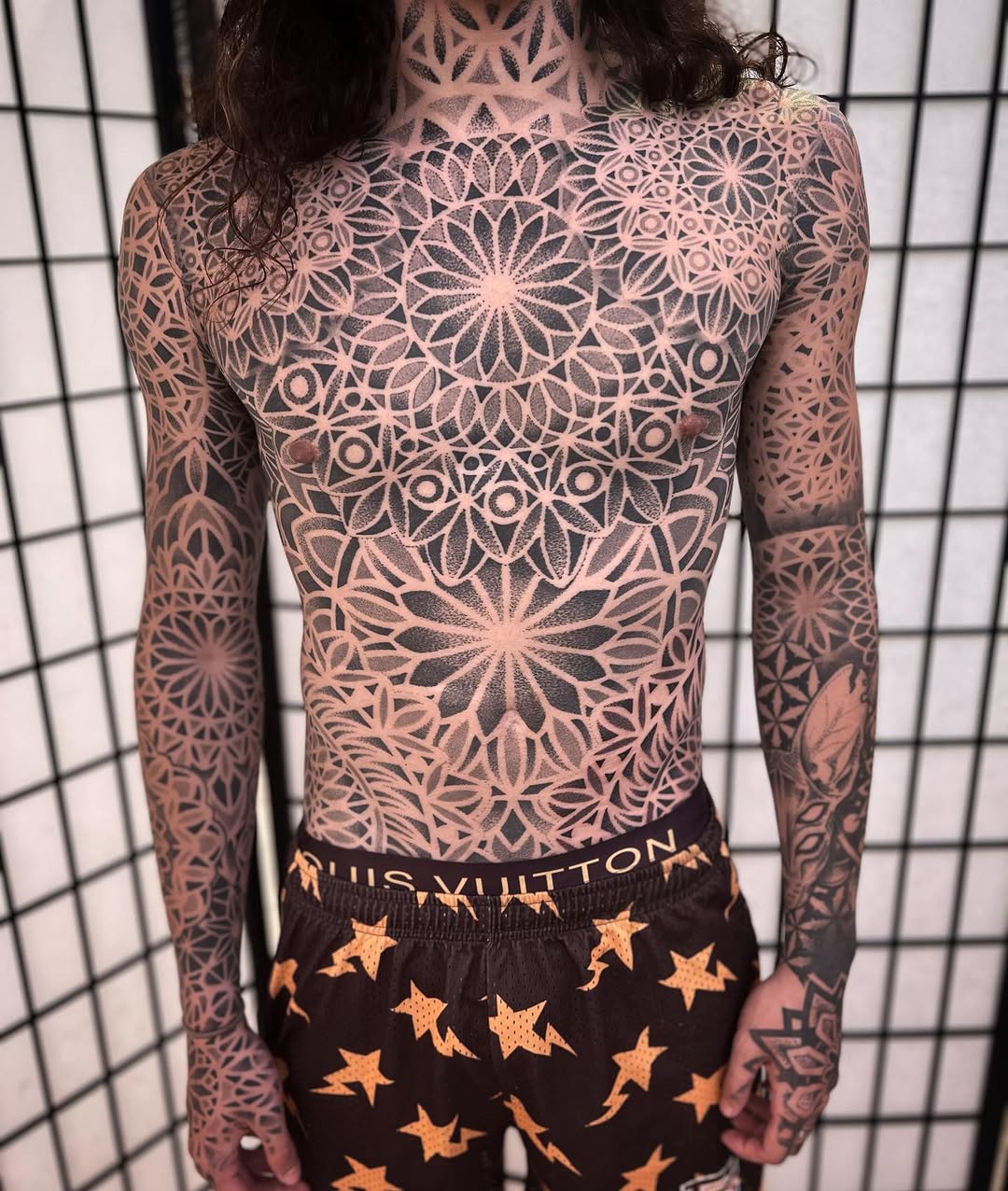 Tattoo by @paul_schnellmynuts — geometric, dotwork
