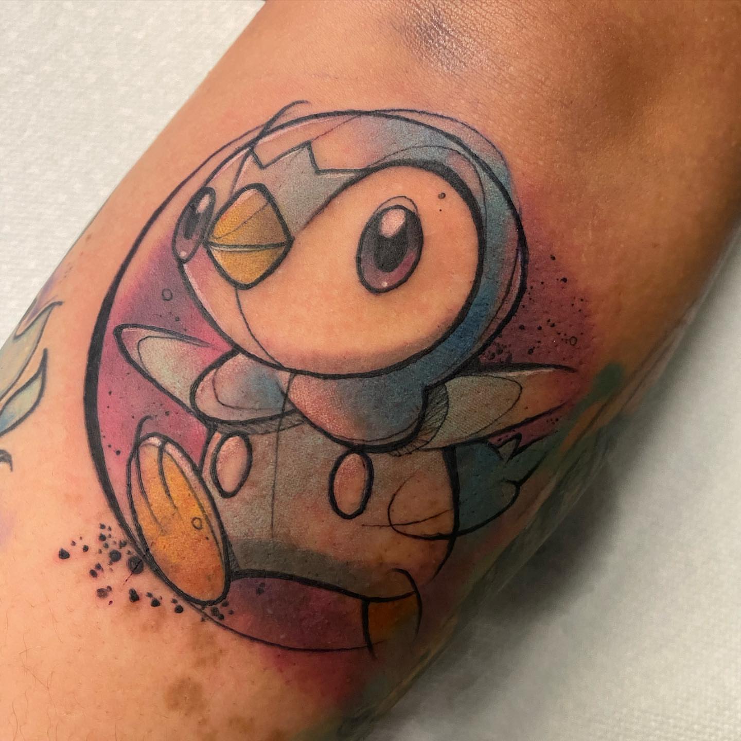 Tattoo by @tatdaddyangel — dotwork