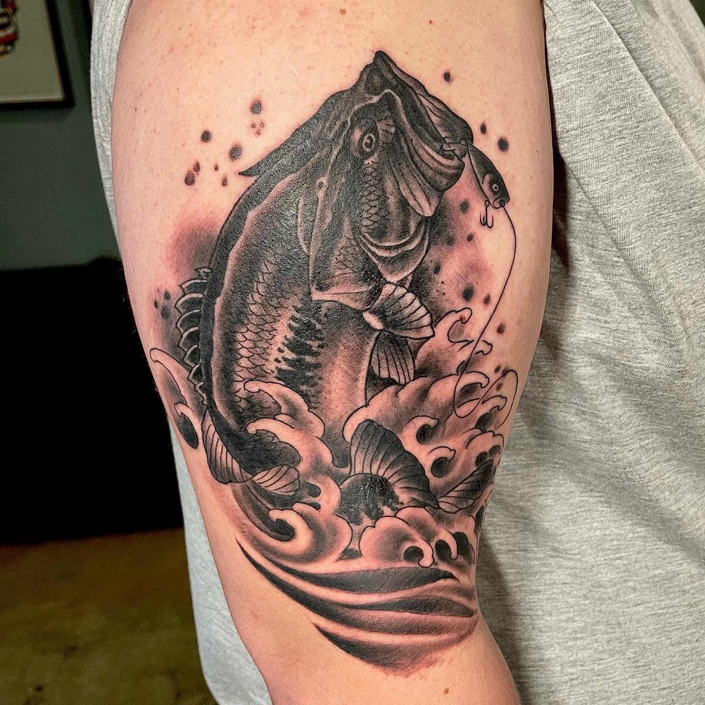 Tattoo by @davidwachndi — black_and_grey