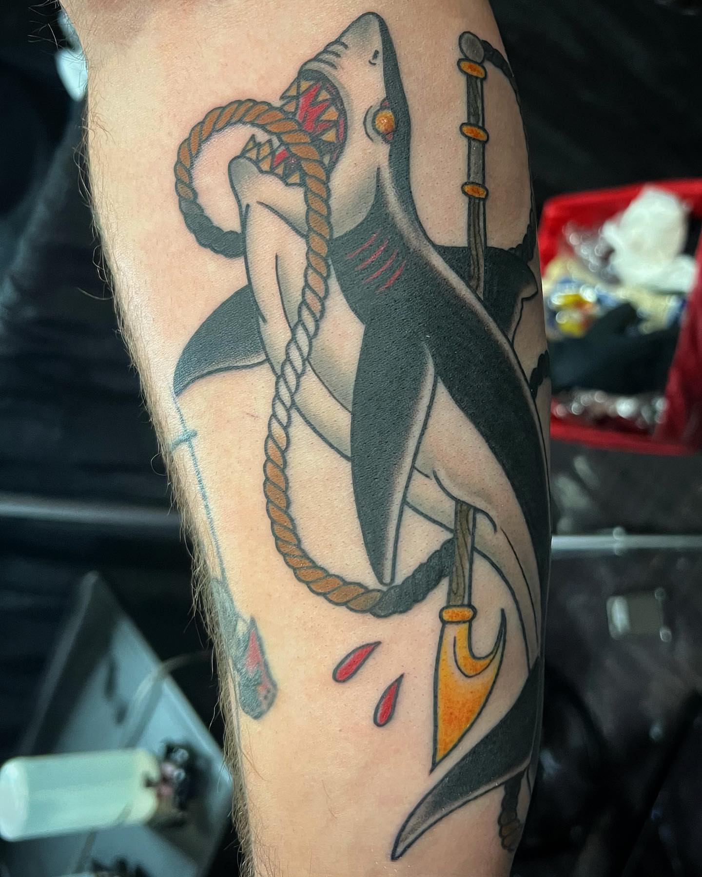 Tattoo by @downtowndb13 — american_traditional, realism