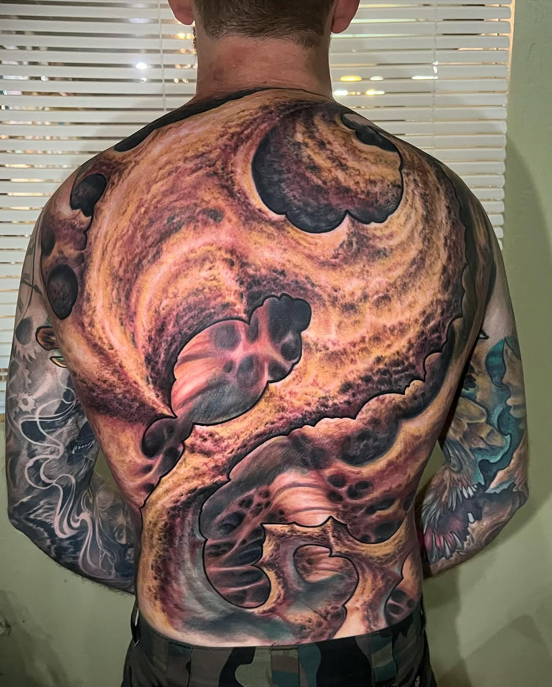 Tattoo by @tymcewen โ dark_realism, blackwork
