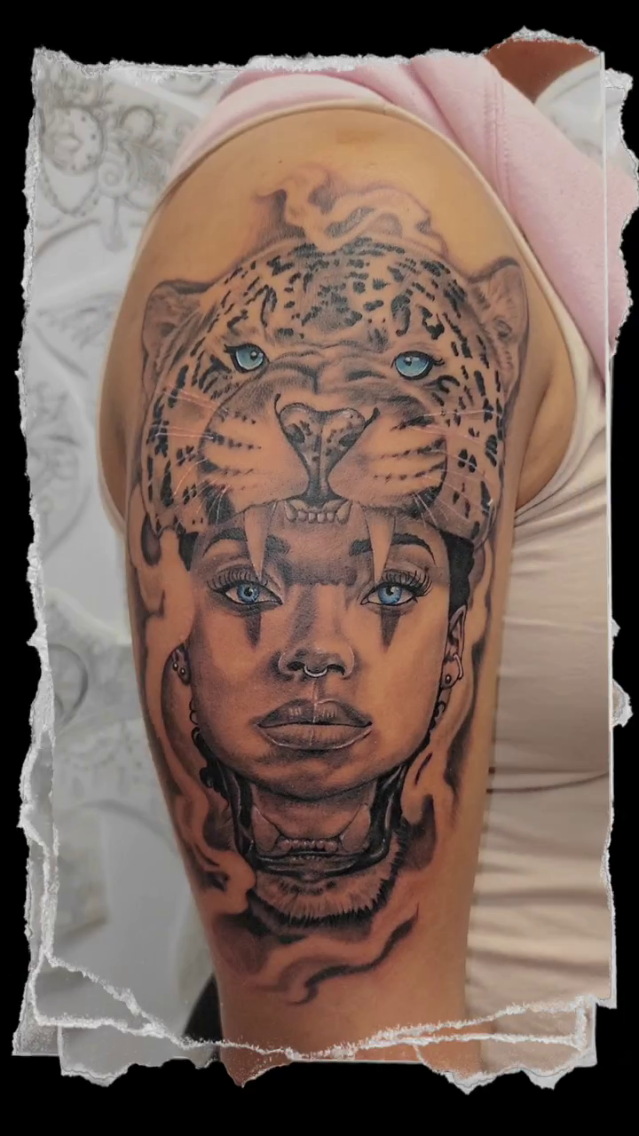 Tattoo by @artkid16 β realism, black_and_grey