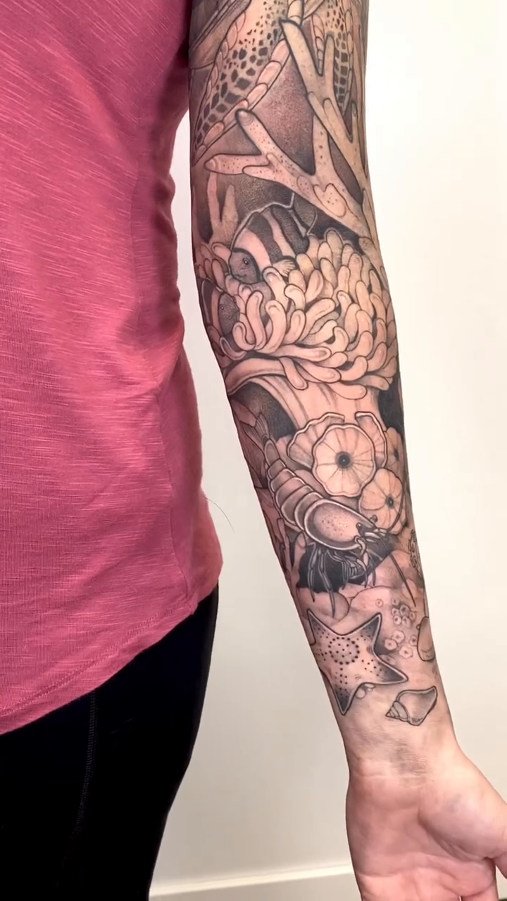 Tattoo by @seawatters โ black_and_grey, realism