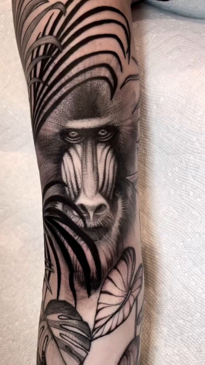 Tattoo by @ohmydarlingtattoos — realism, black_and_grey