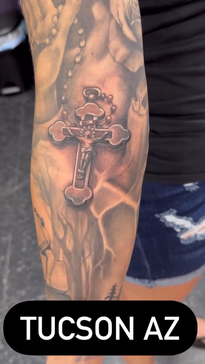 Tattoo by @inkplug__higherlevel — black_and_grey, realism