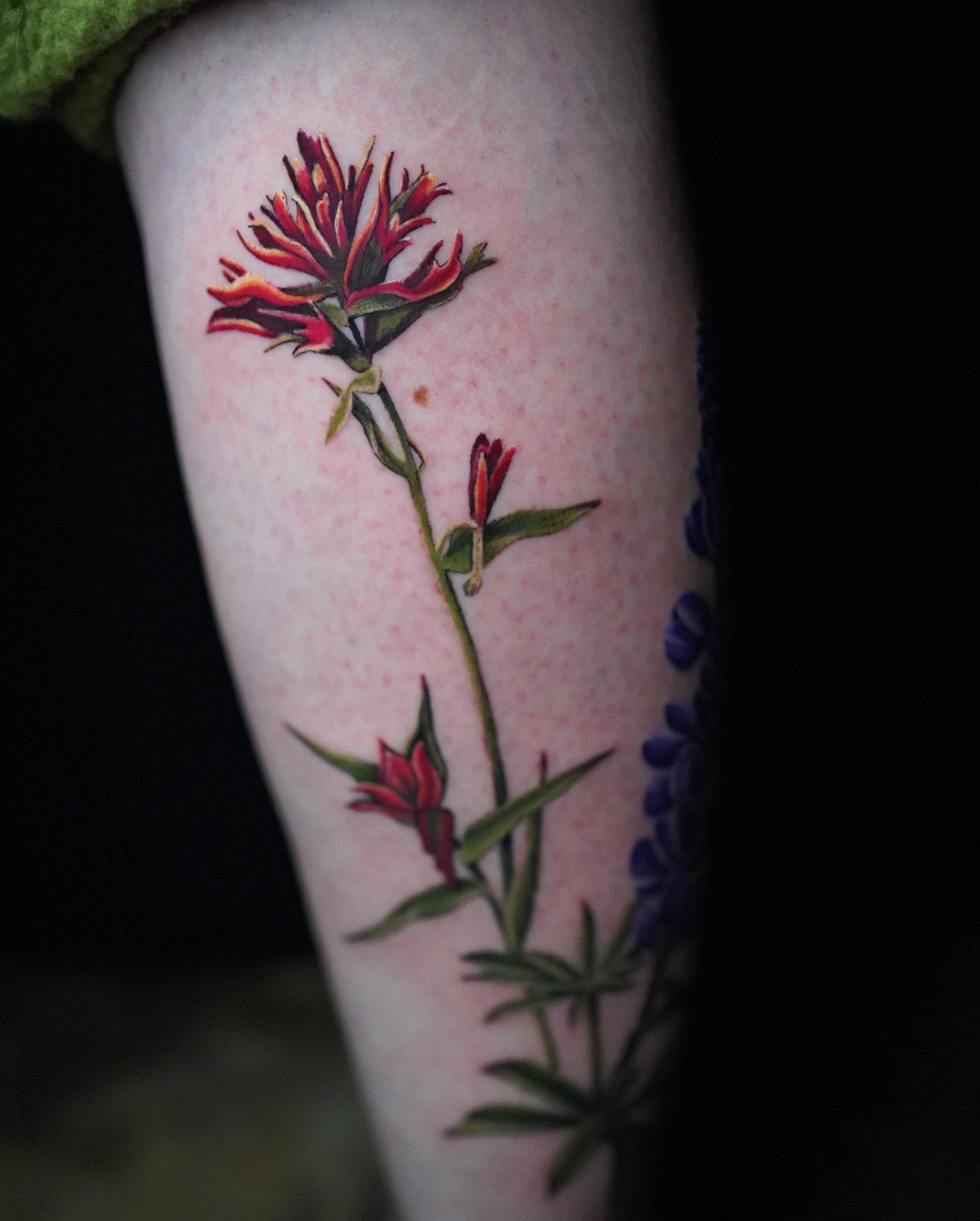 Wildflower realism tattoo on the forearm by Shar - Utah Tattoo Artist
