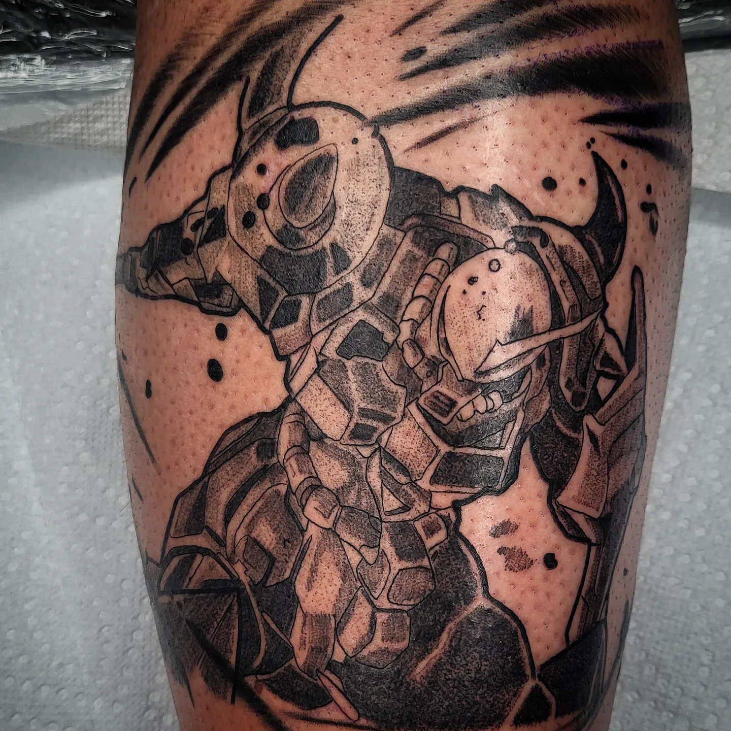 Tattoo by @phatboi915 โ black_and_grey