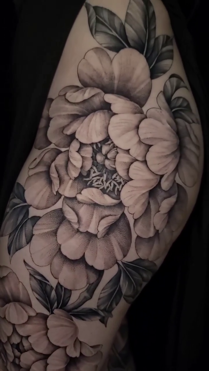Tattoo by @jordanallredart — japanese_irezumi, black_and_grey