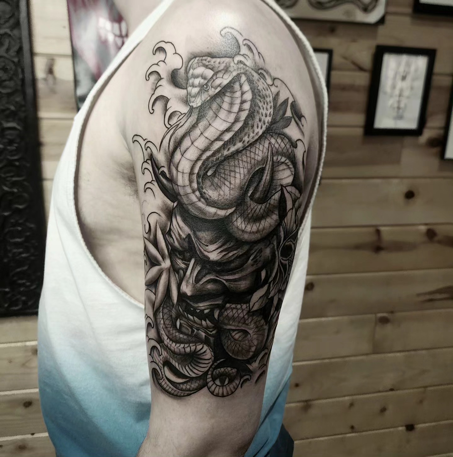 Tattoo by @alex_suarez303 — black_and_grey, realism