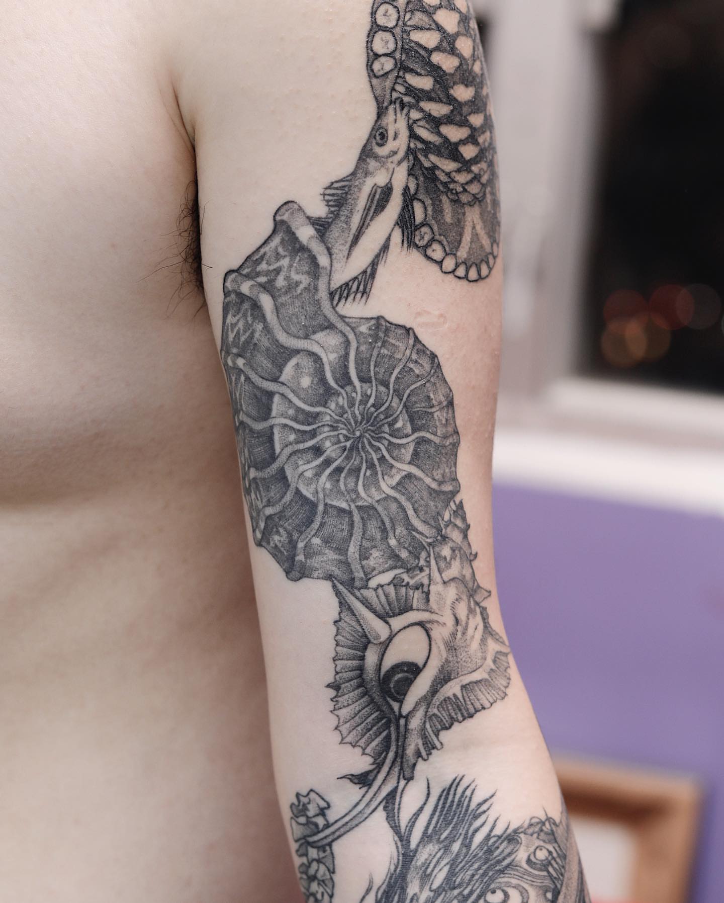 Tattoo by @liningtattoo — black_and_grey, realism