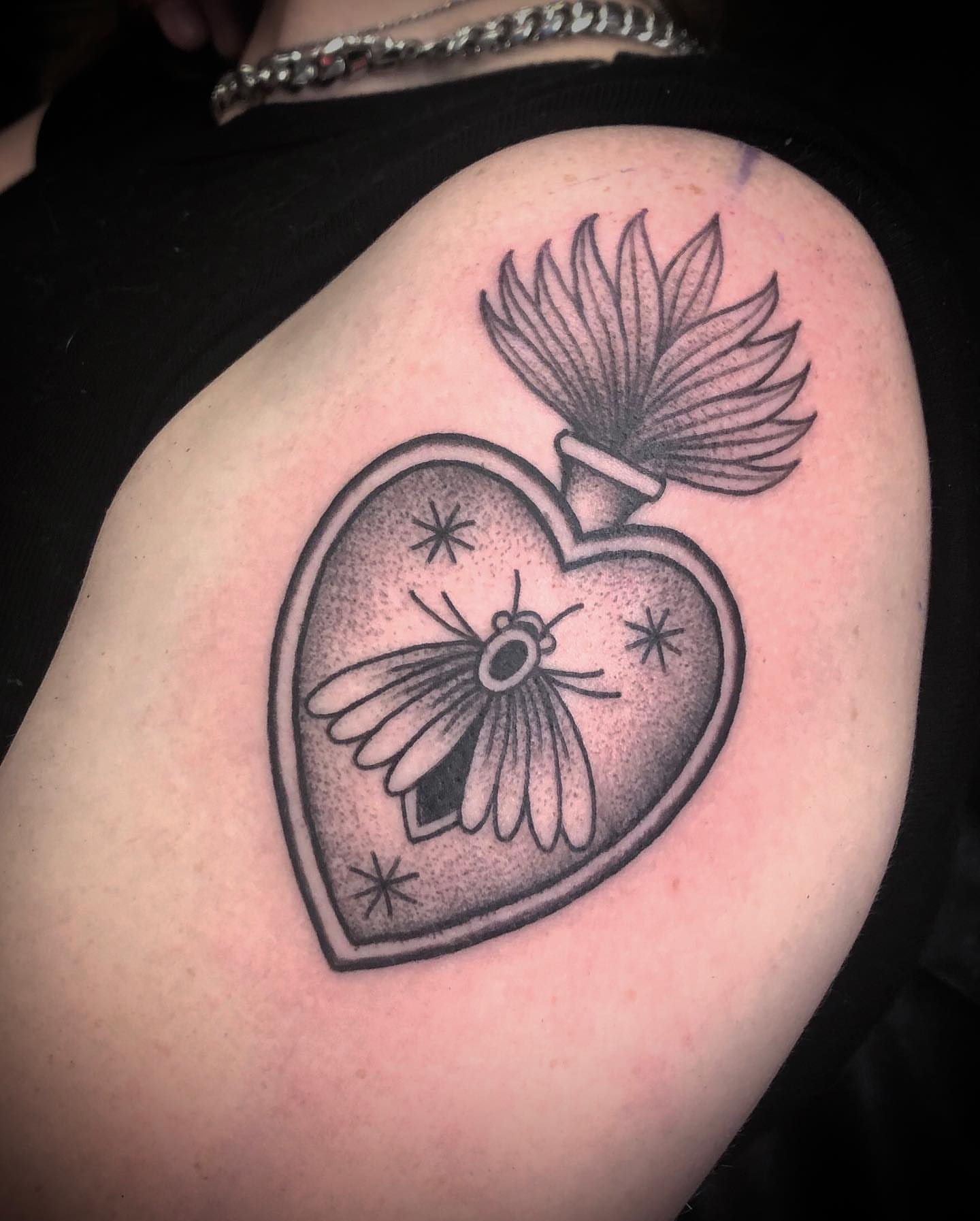 Tattoo by @paultrimbletattoo — black_and_grey