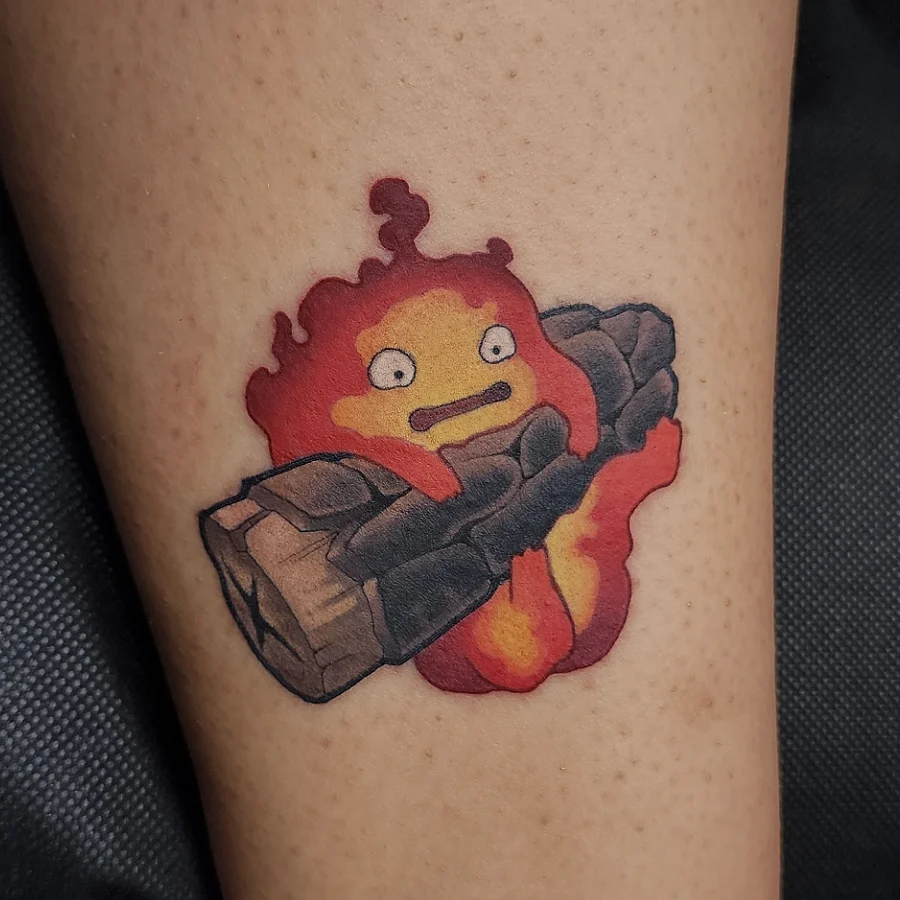 Rock monster dotwork tattoo on the forearm by Joanna Nguyen ♈