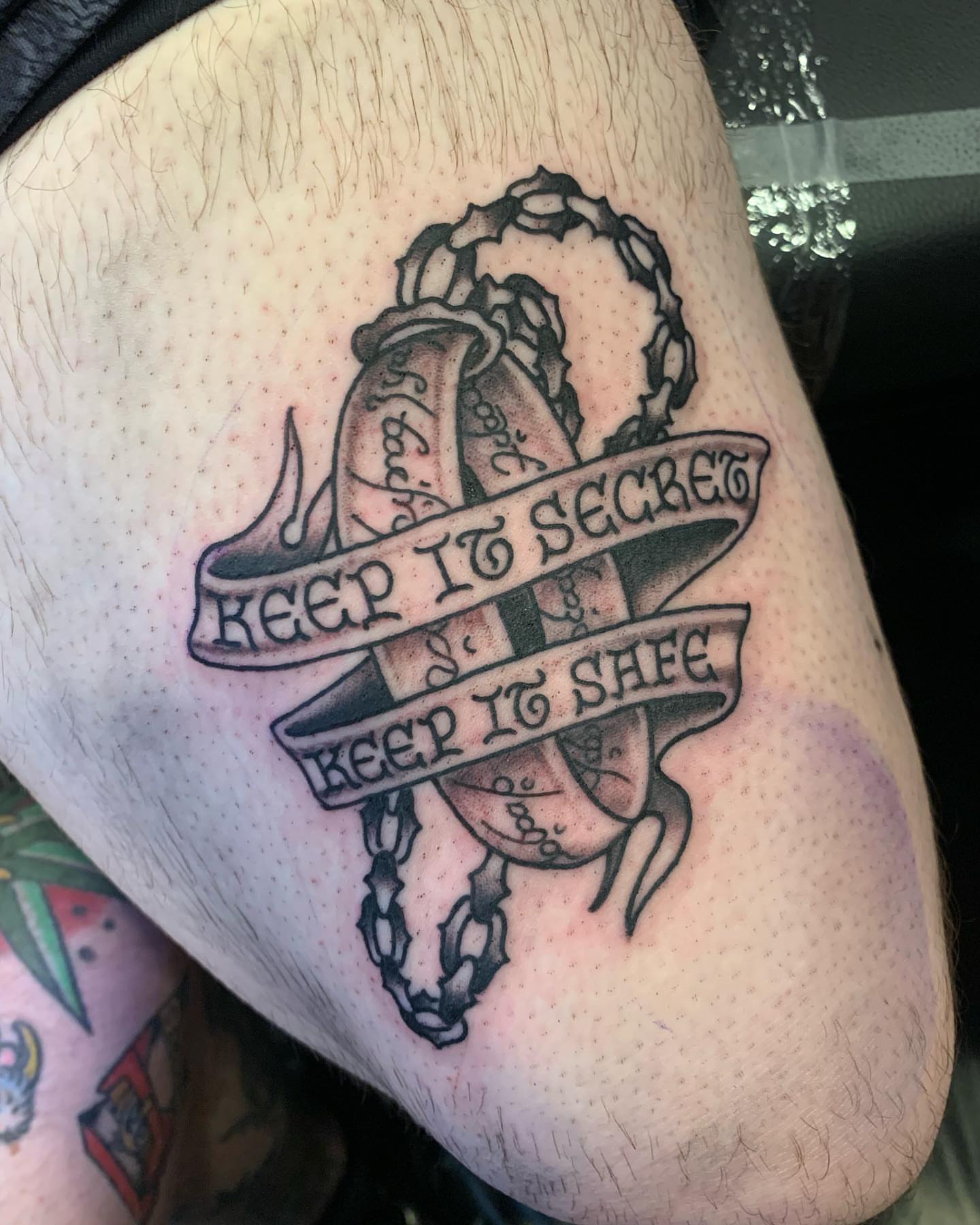 Tattoo by @etbennett_tattoo — black_and_grey
