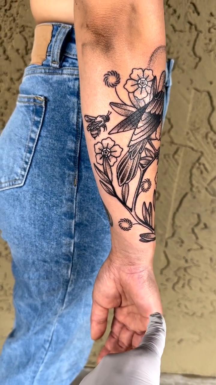Tattoo by @sierrahiddleson — fine_line, black_and_grey