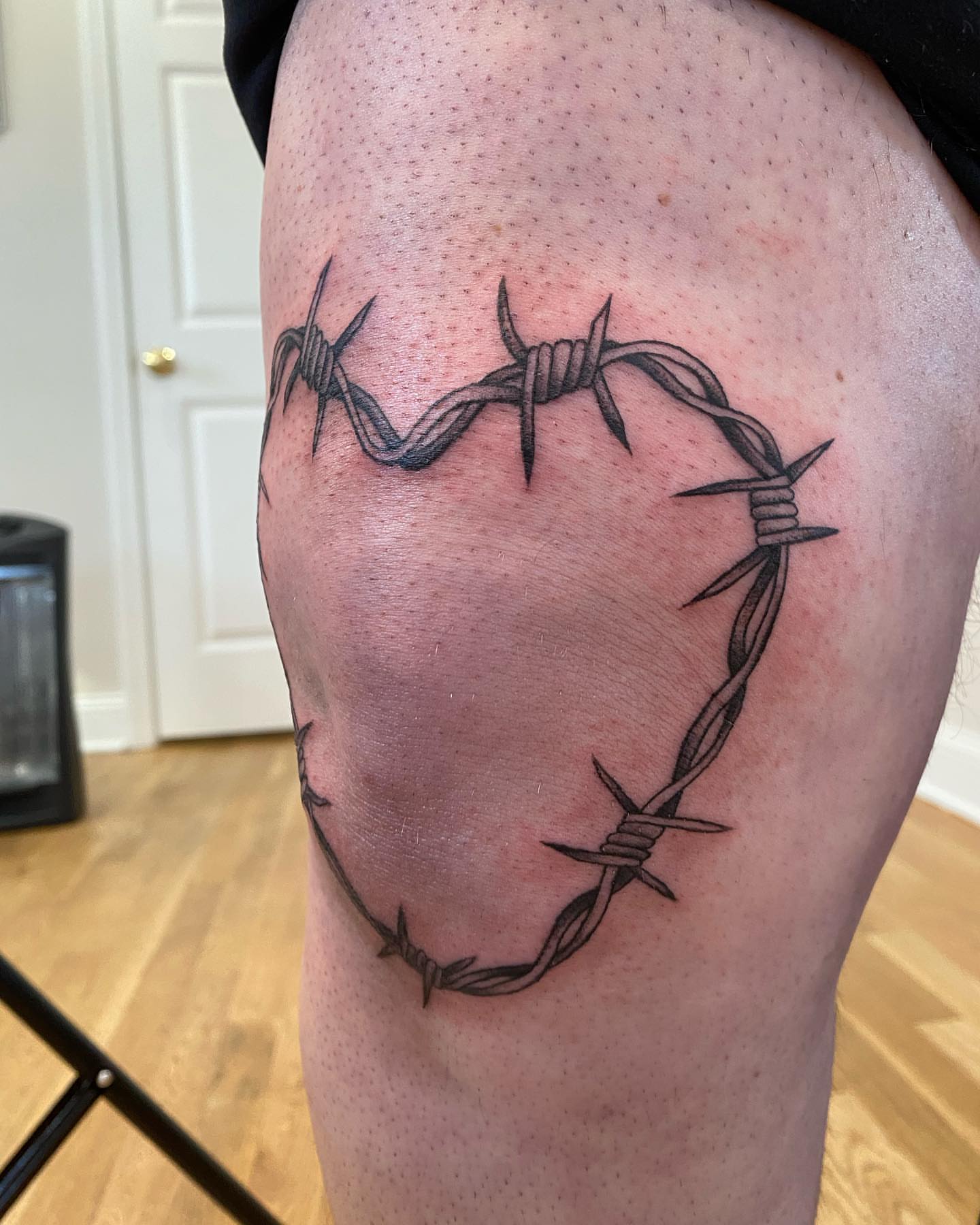 Tattoo by @cellardoortattoollc — black_and_grey