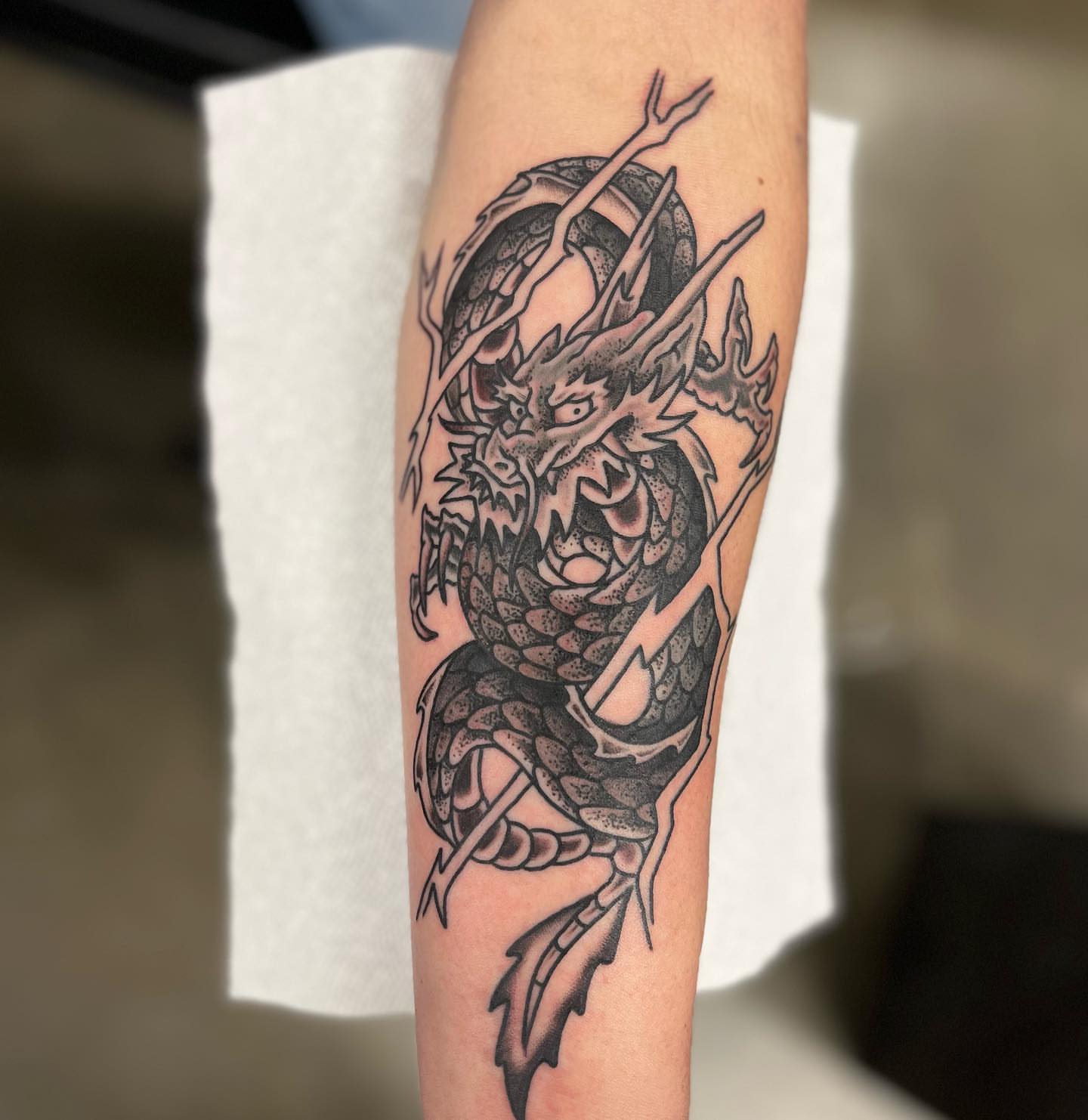 Tattoo by @blastrotattoo — black_and_grey