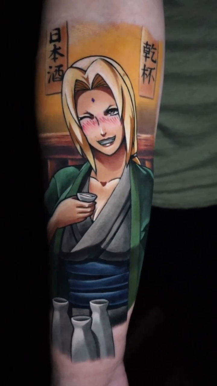 Tattoo by @jojo.mojo.tattoos — anime