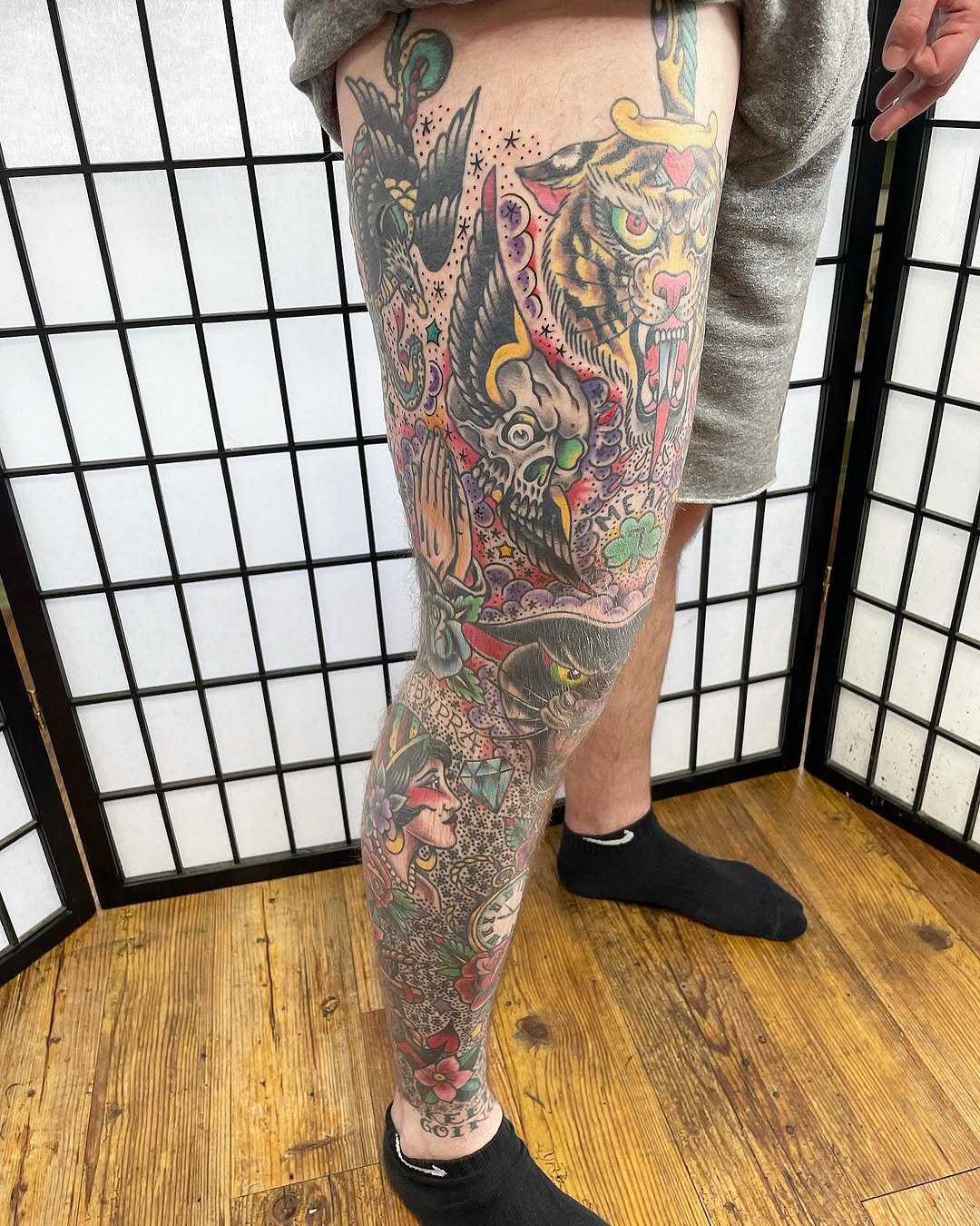 Tattoo by @mikedicheeko — american_traditional, neo_traditional