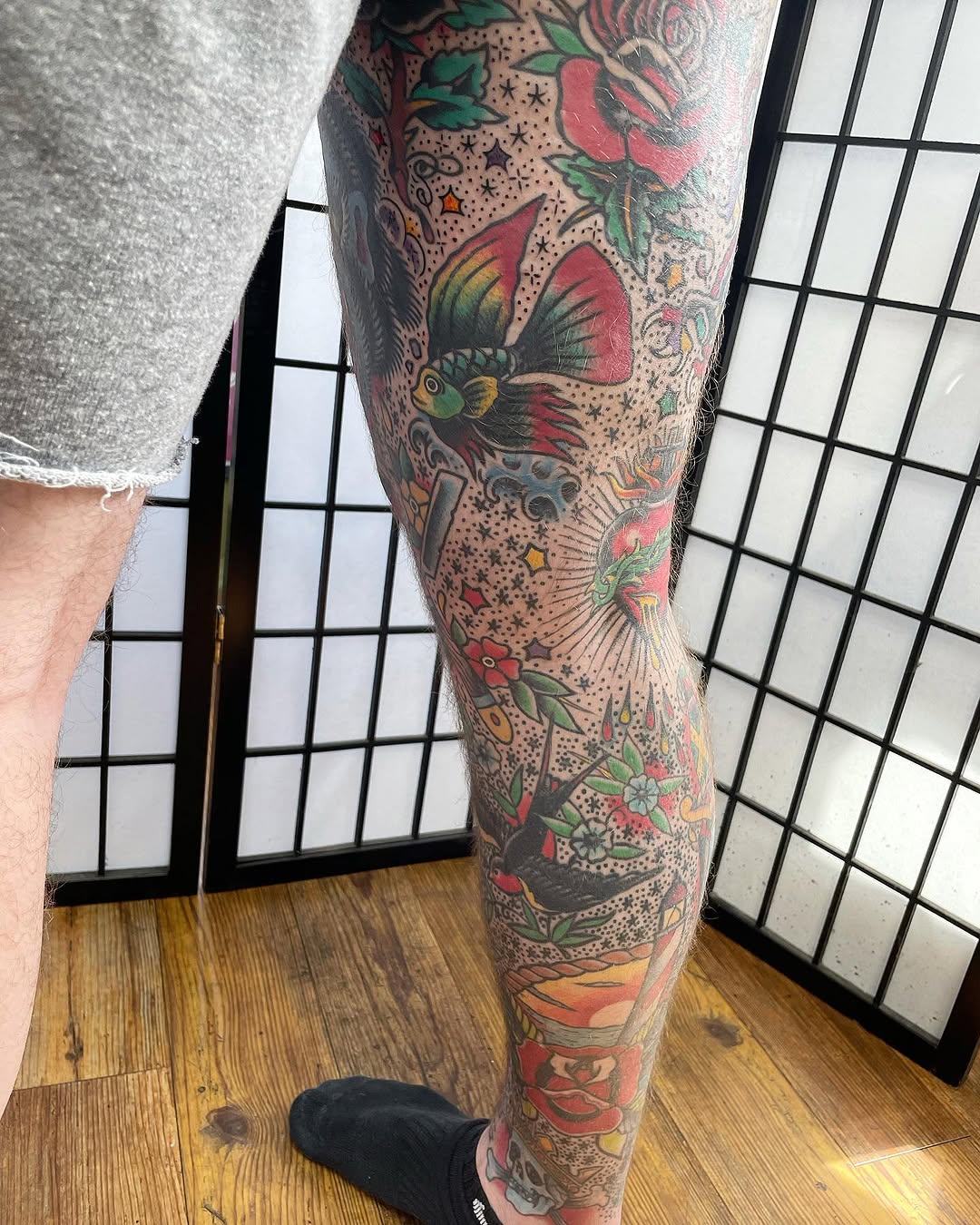 Tattoo by @mikedicheeko — american_traditional, neo_traditional