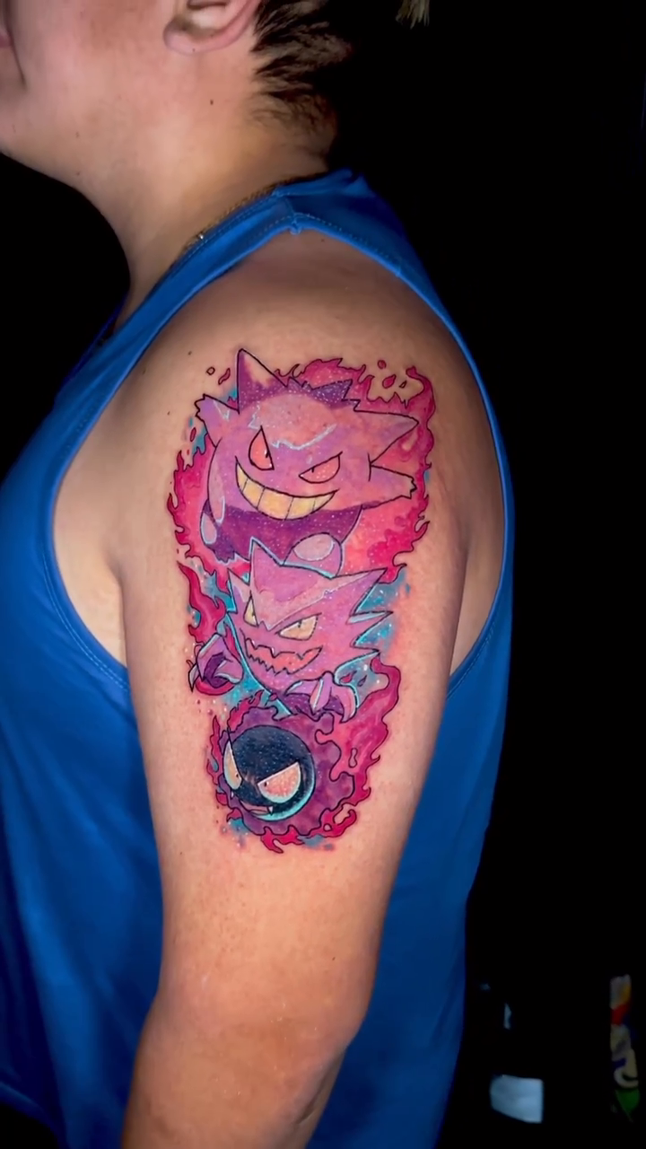 Pokemon characters anime tattoo by ๐๐ฌ๐ฐ๐ฅ ๐๐ฌ๐ฌ๐ซ