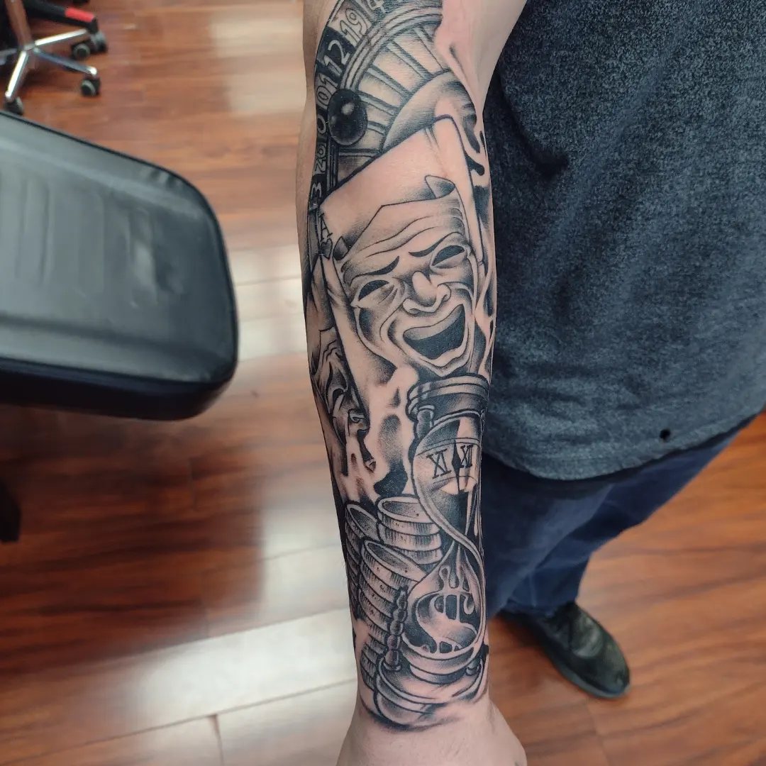 Tattoo by @thor.hughes.355 — black_and_grey