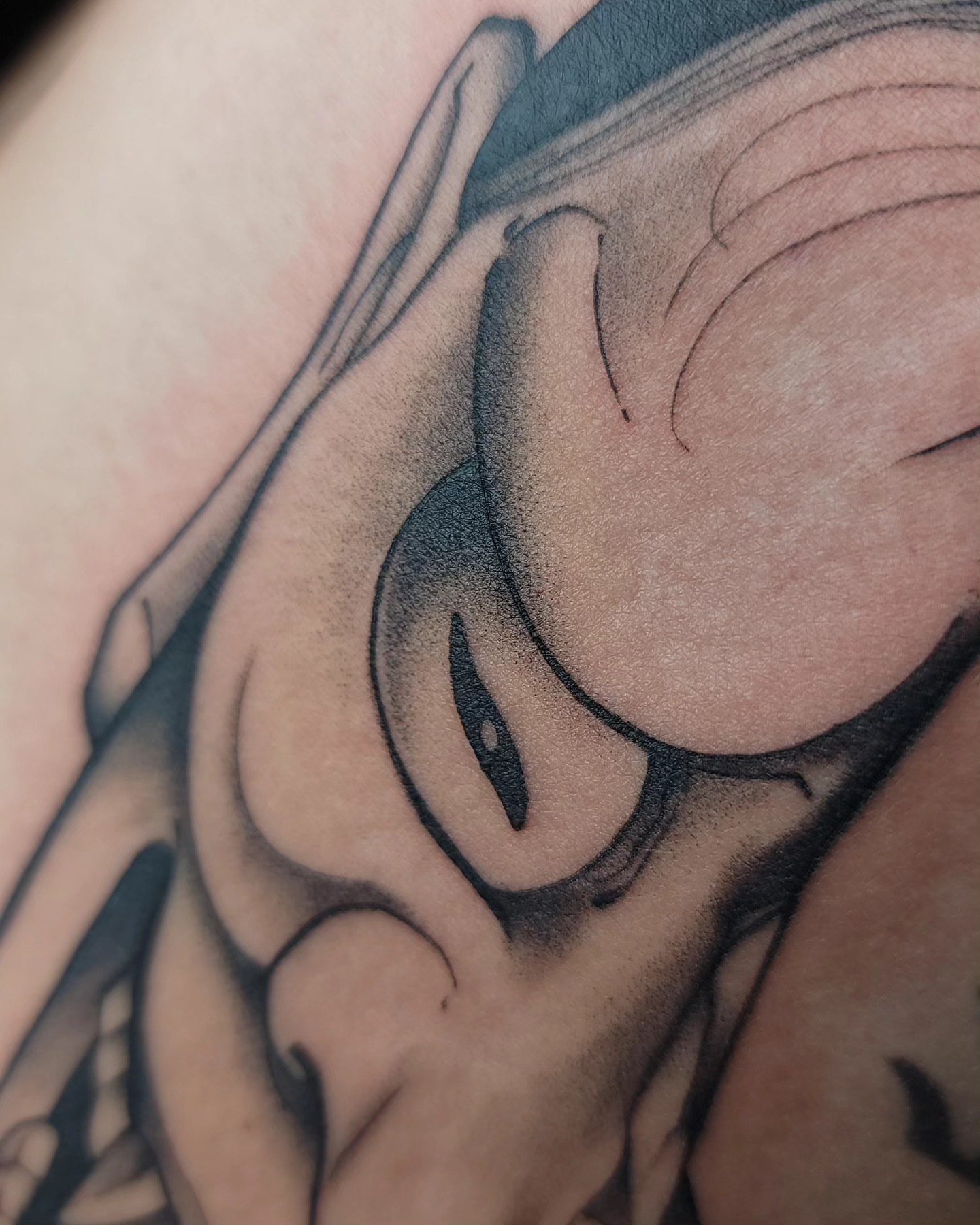 Tattoo by @gargeist — black_and_grey