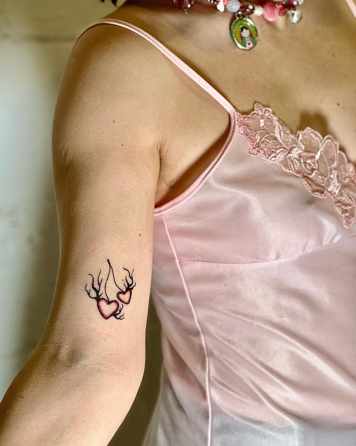 Tattoo by @deuxmainstattoo — dotwork