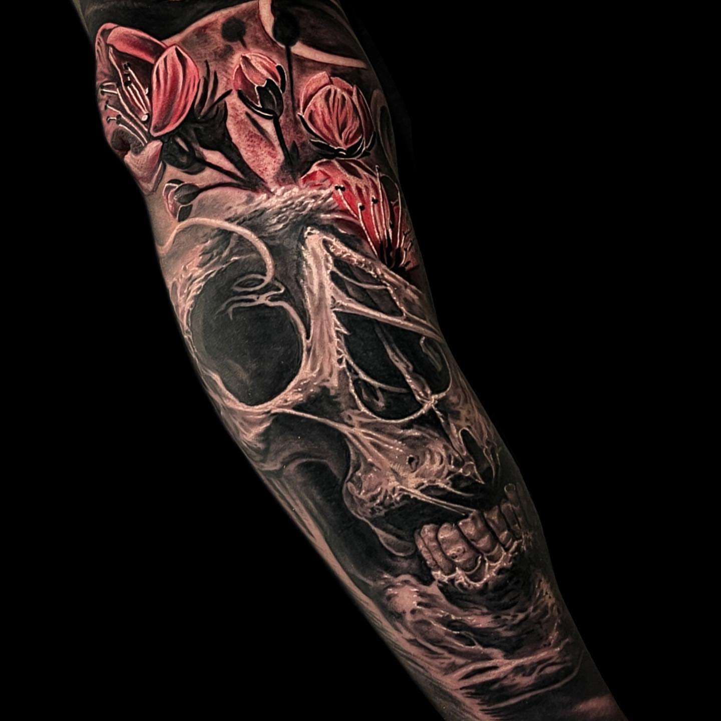 Tattoo by @ibanez773 — black_and_grey, realism