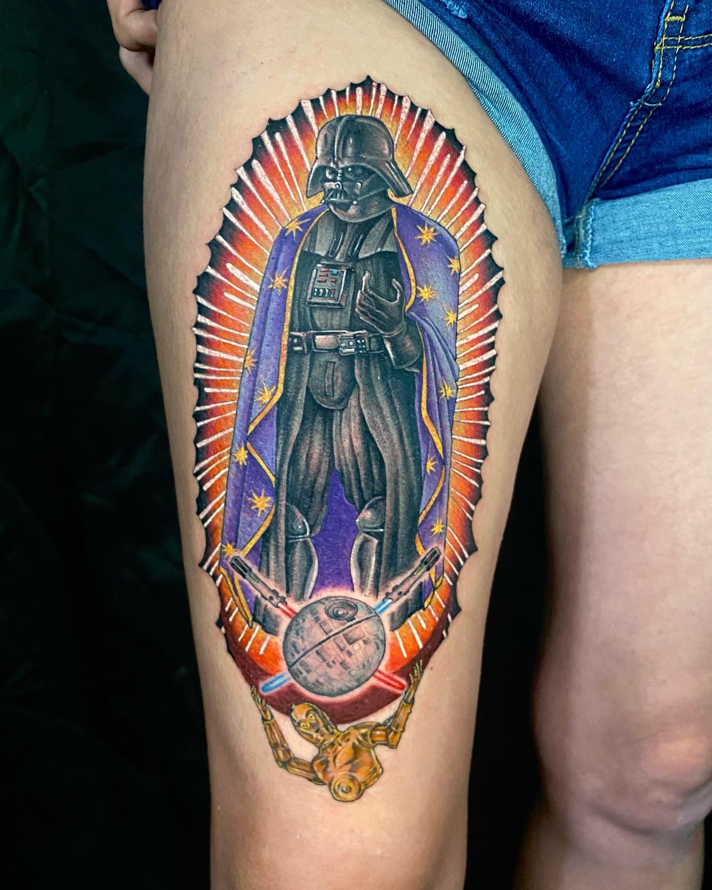 Tattoo by @thegood.d.artworks — dotwork, realism