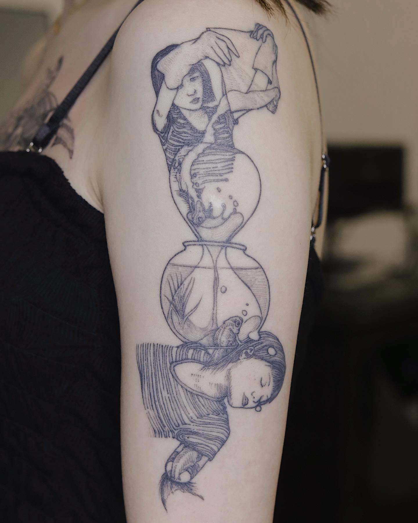 Tattoo by @liningtattoo — black_and_grey, realism