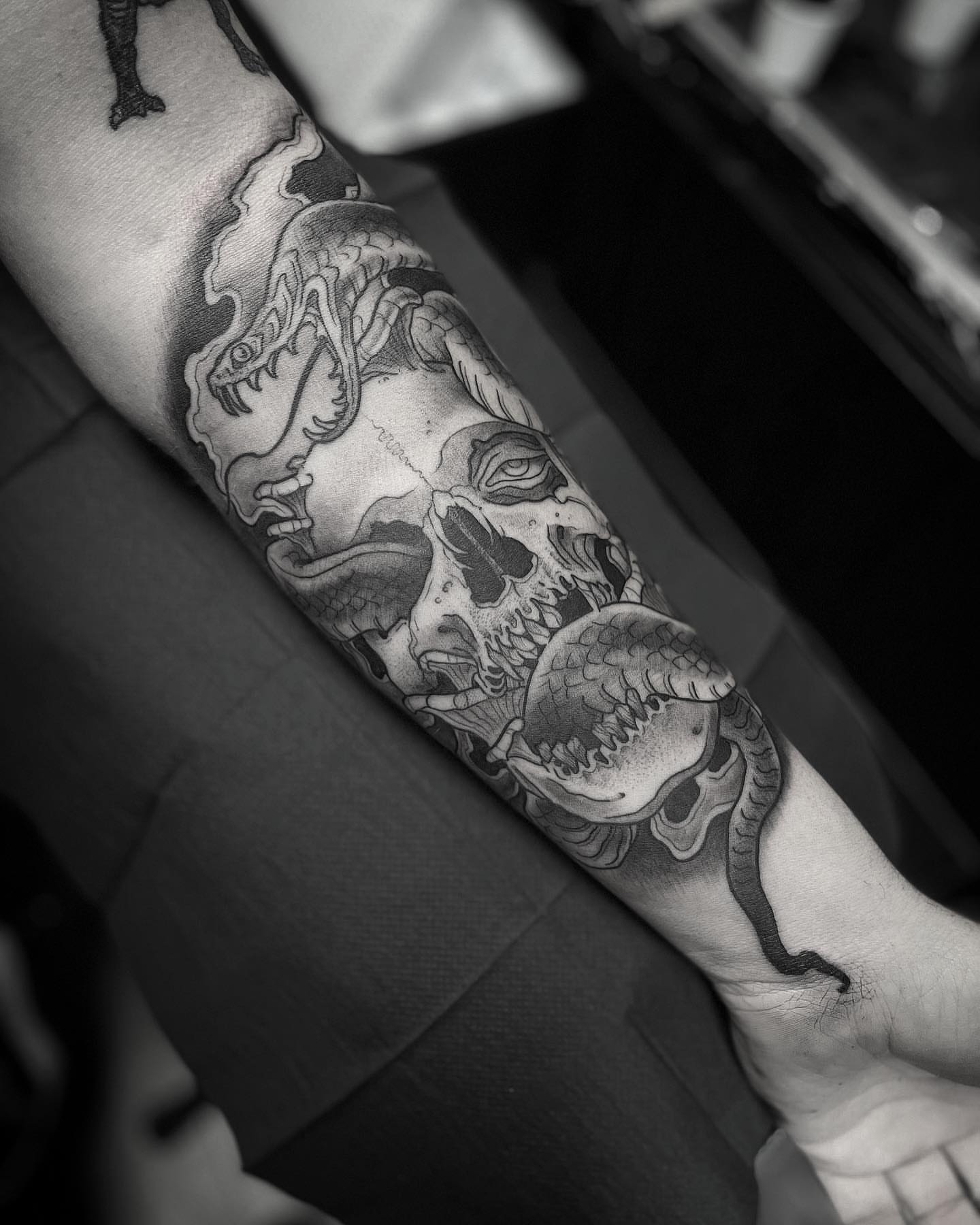 Tattoo by @carterclvn — black_and_grey, realism