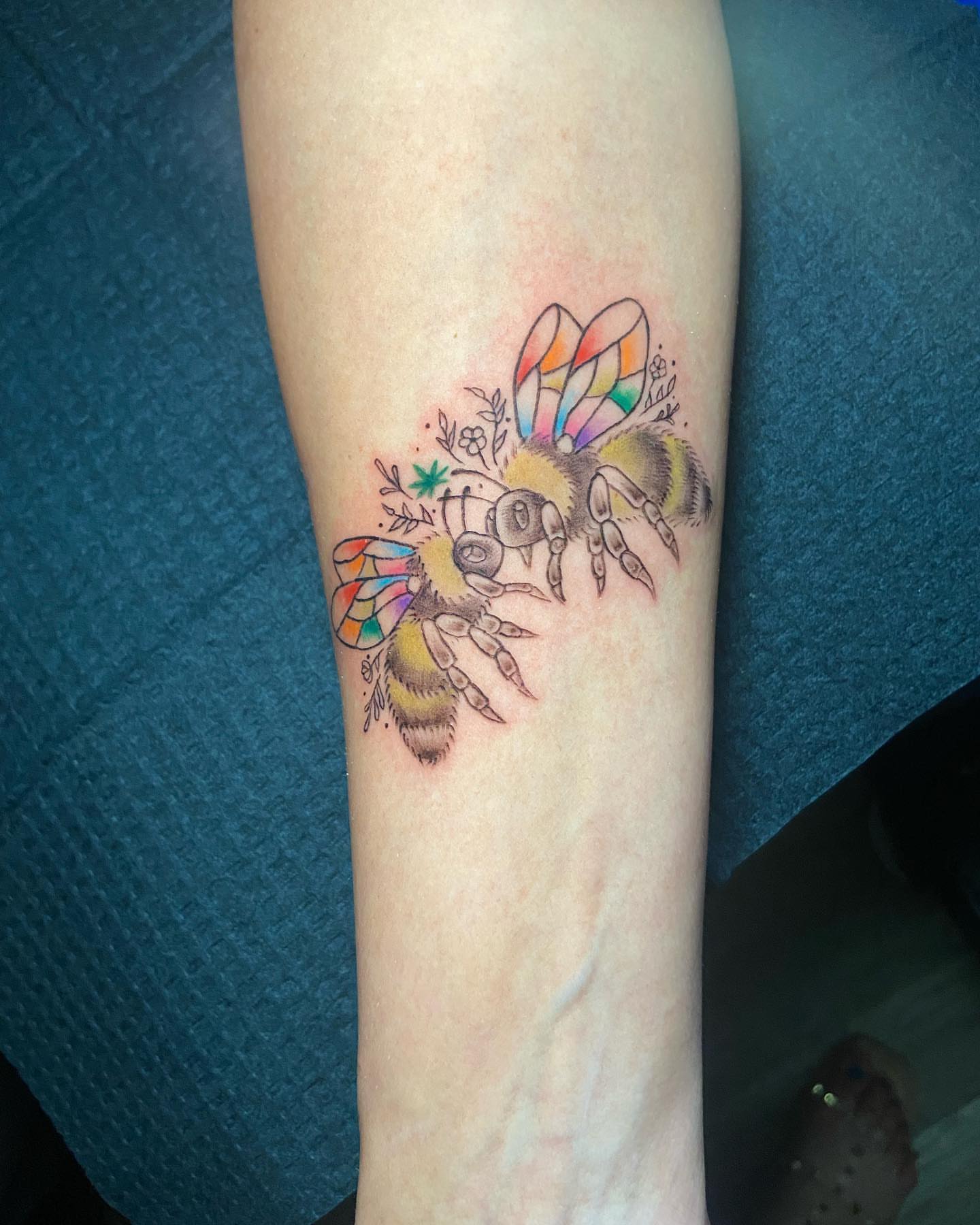 Tattoo by @jesstattooz — watercolor