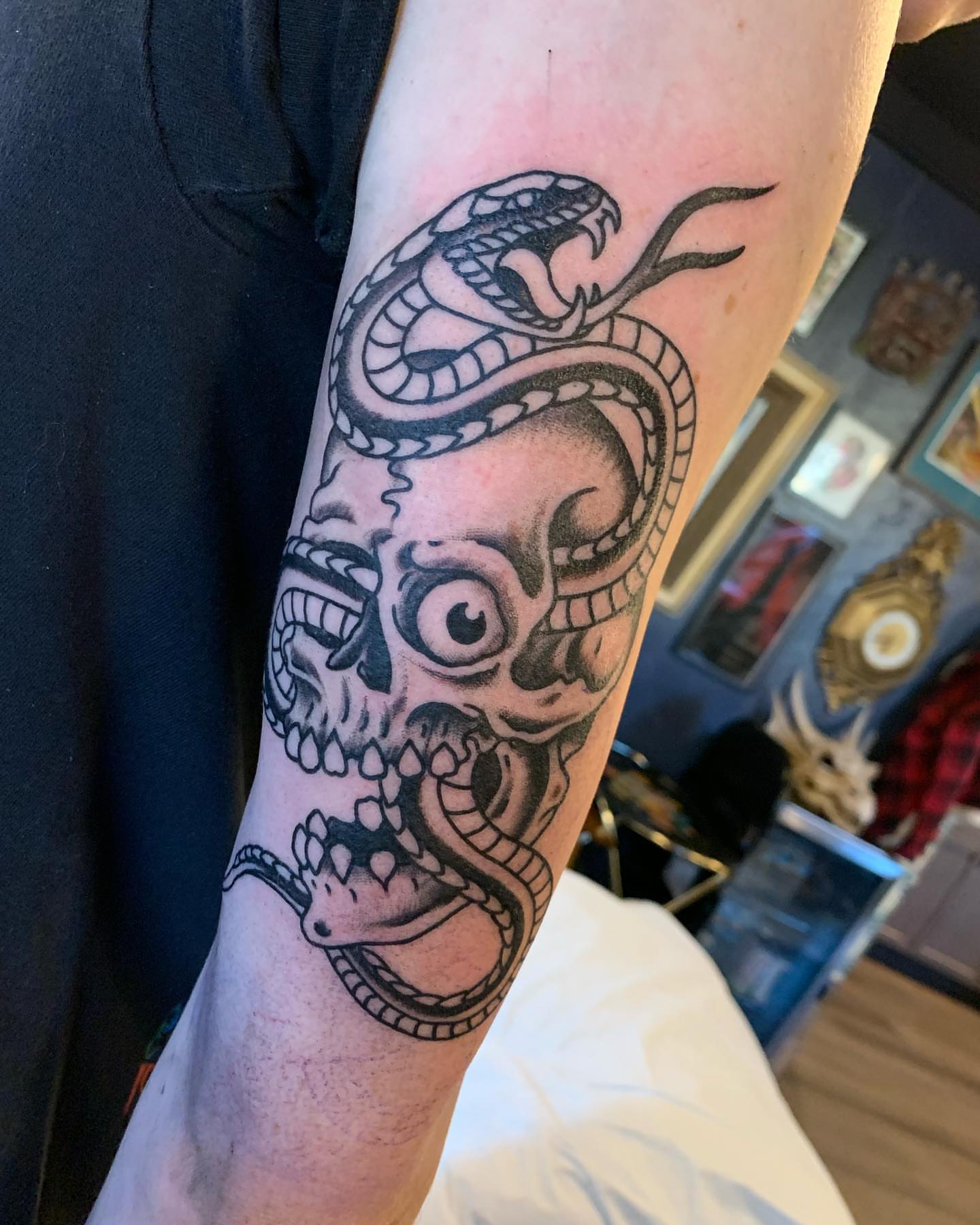 Tattoo by @etbennett_tattoo — black_and_grey