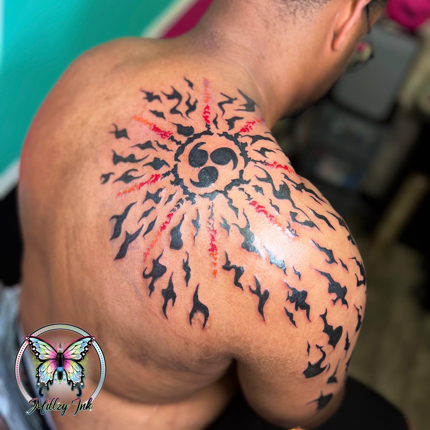 Tattoo by @millzyink — tribal