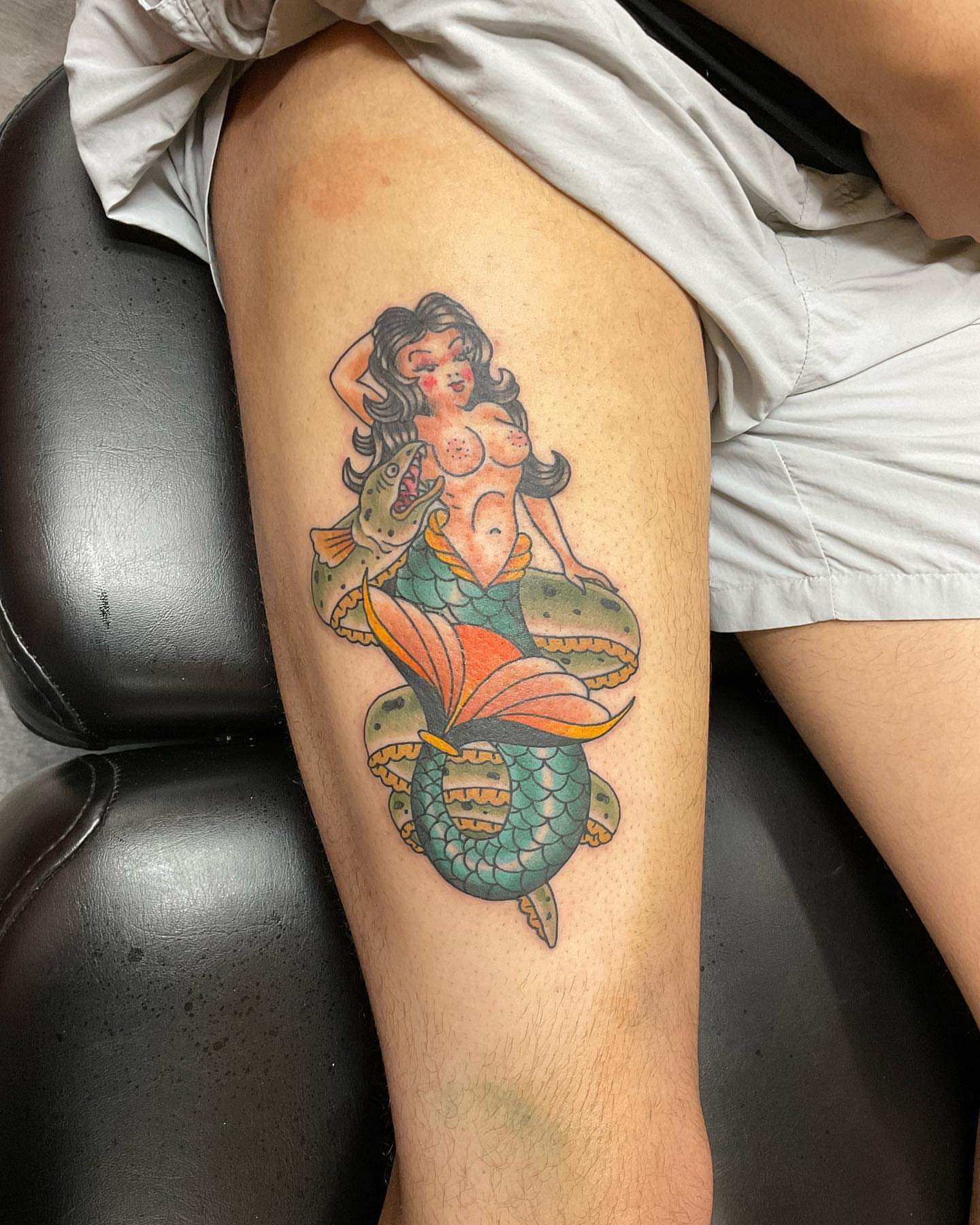 Tattoo by @huckleberrytattoos — american_traditional