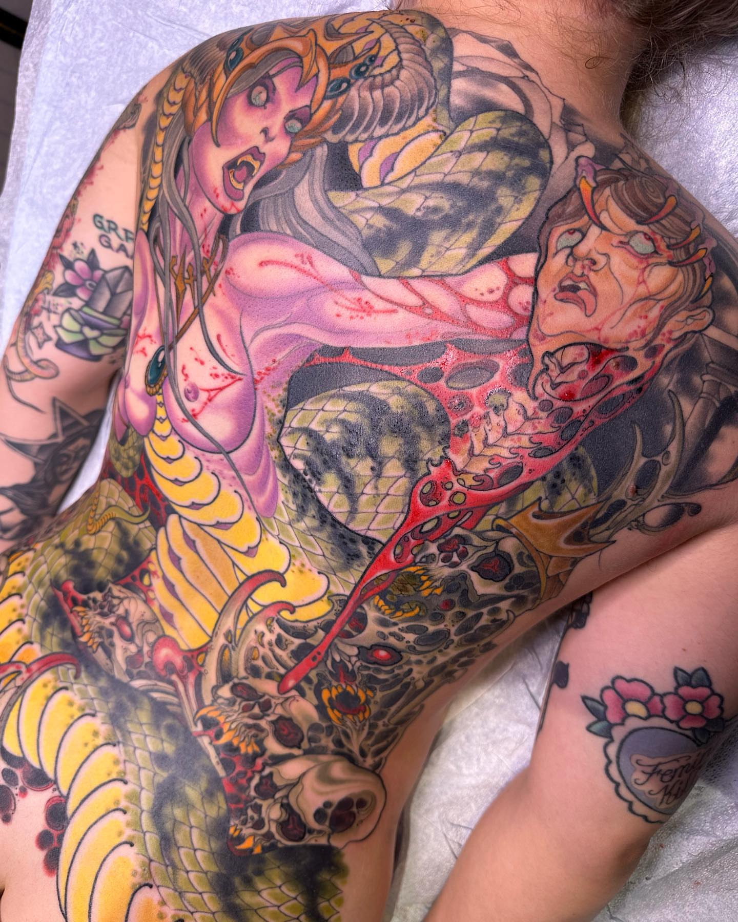 Tattoo by @r_goodkind — american_traditional, dotwork