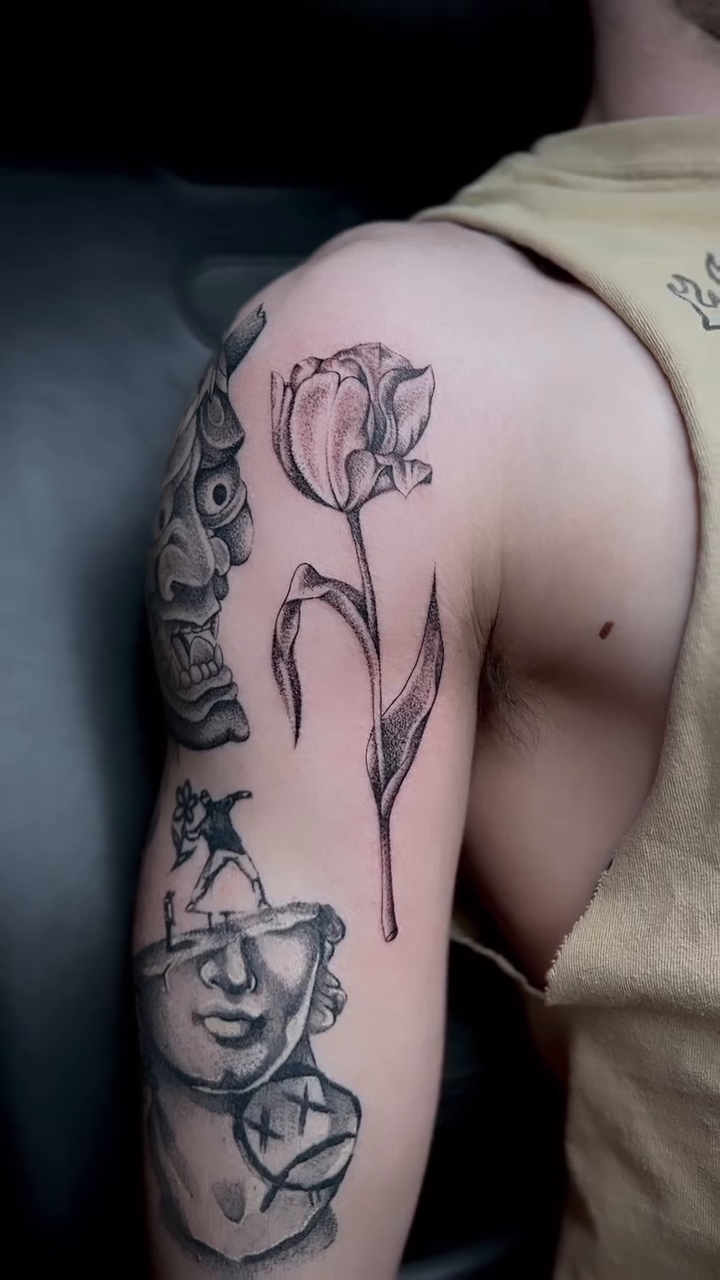 Tattoo by @owens_tattoos — black_and_grey, realism