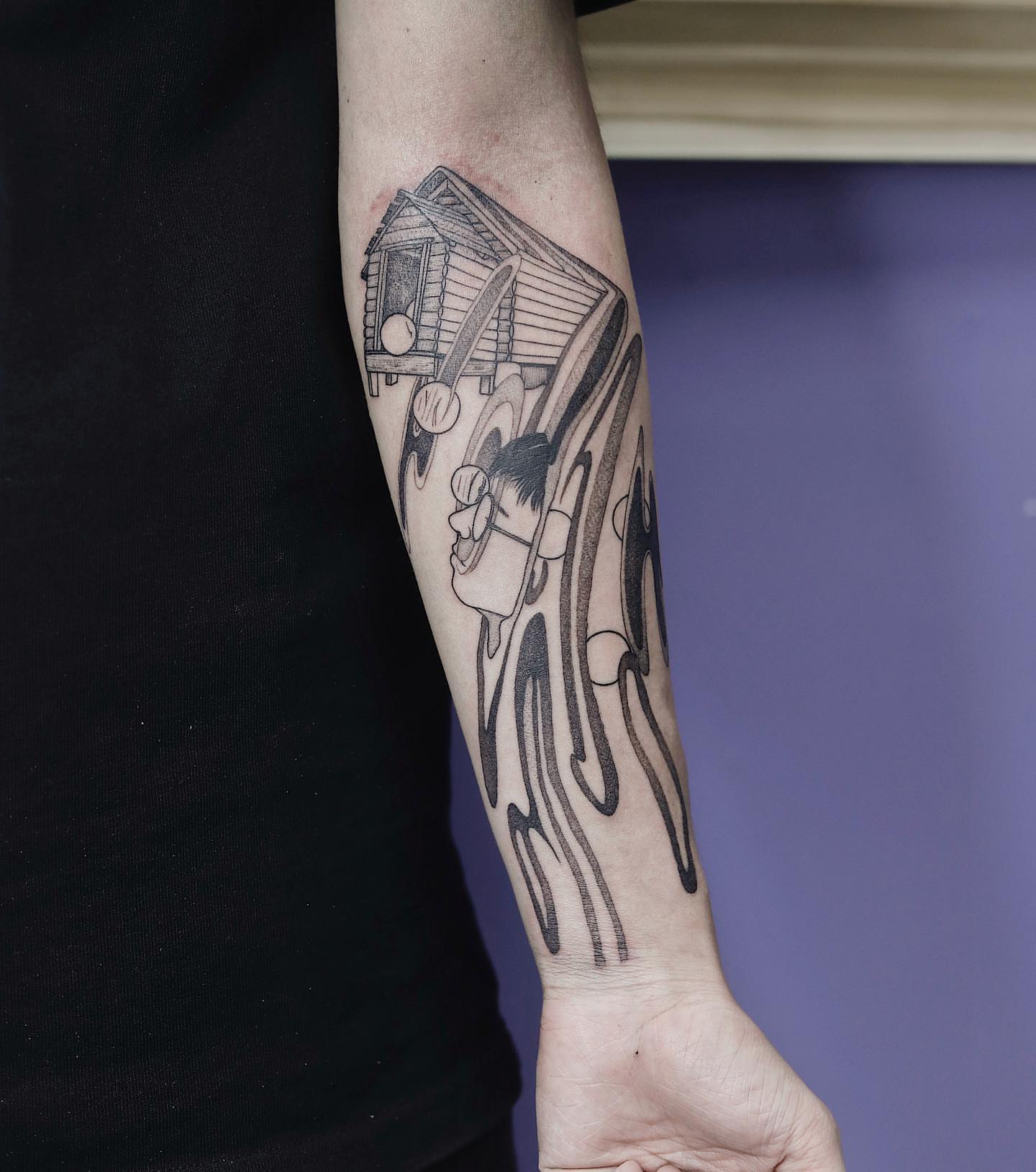 Tattoo by @liningtattoo — black_and_grey
