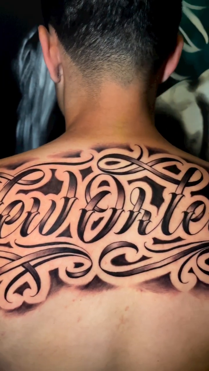Tattoo by @bohemianblake — lettering_script