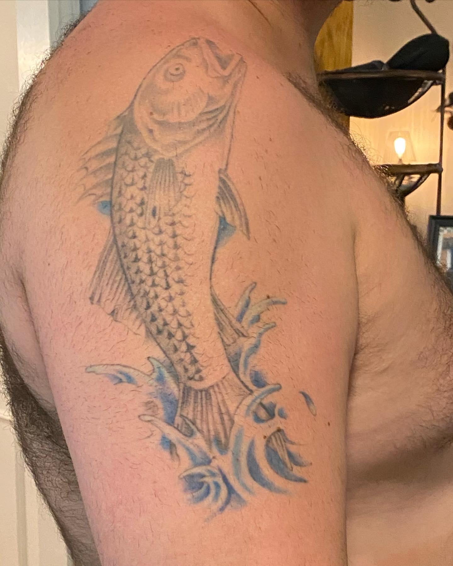Tattoo by @bigbadwolftattoos — black_and_grey