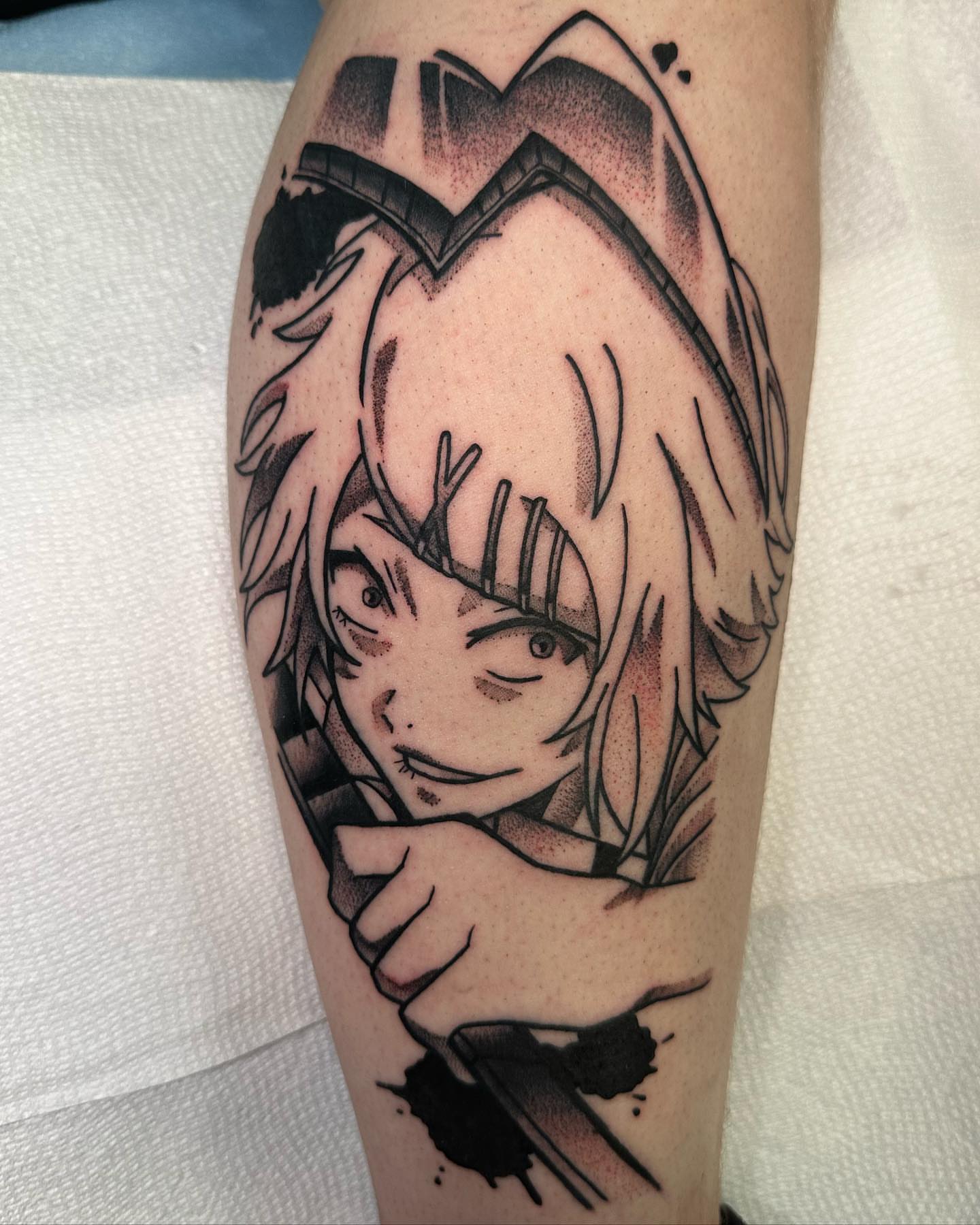 Tattoo by @zack.simpson__ — anime