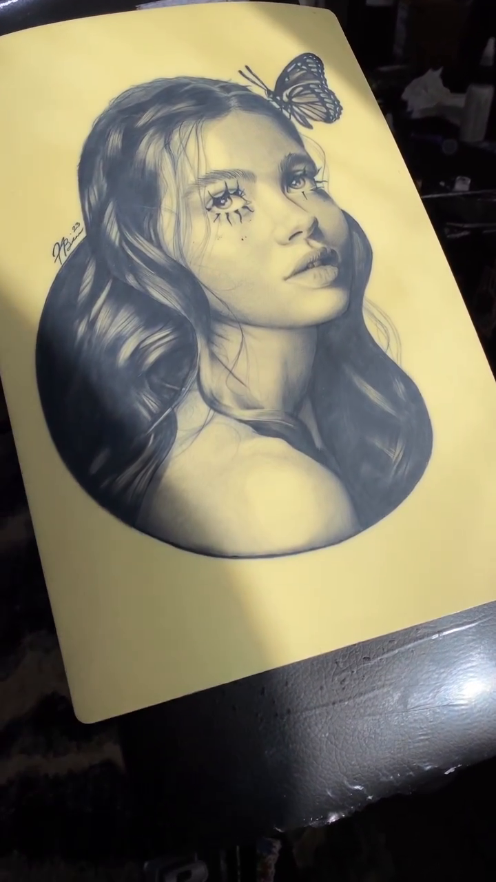 Woman and butterfly realism tattoo by ๐
๐๐๐๐ณ๐ฎ๐ฆ๐ข ๐๐๐ญ๐ญ๐จ๐จs