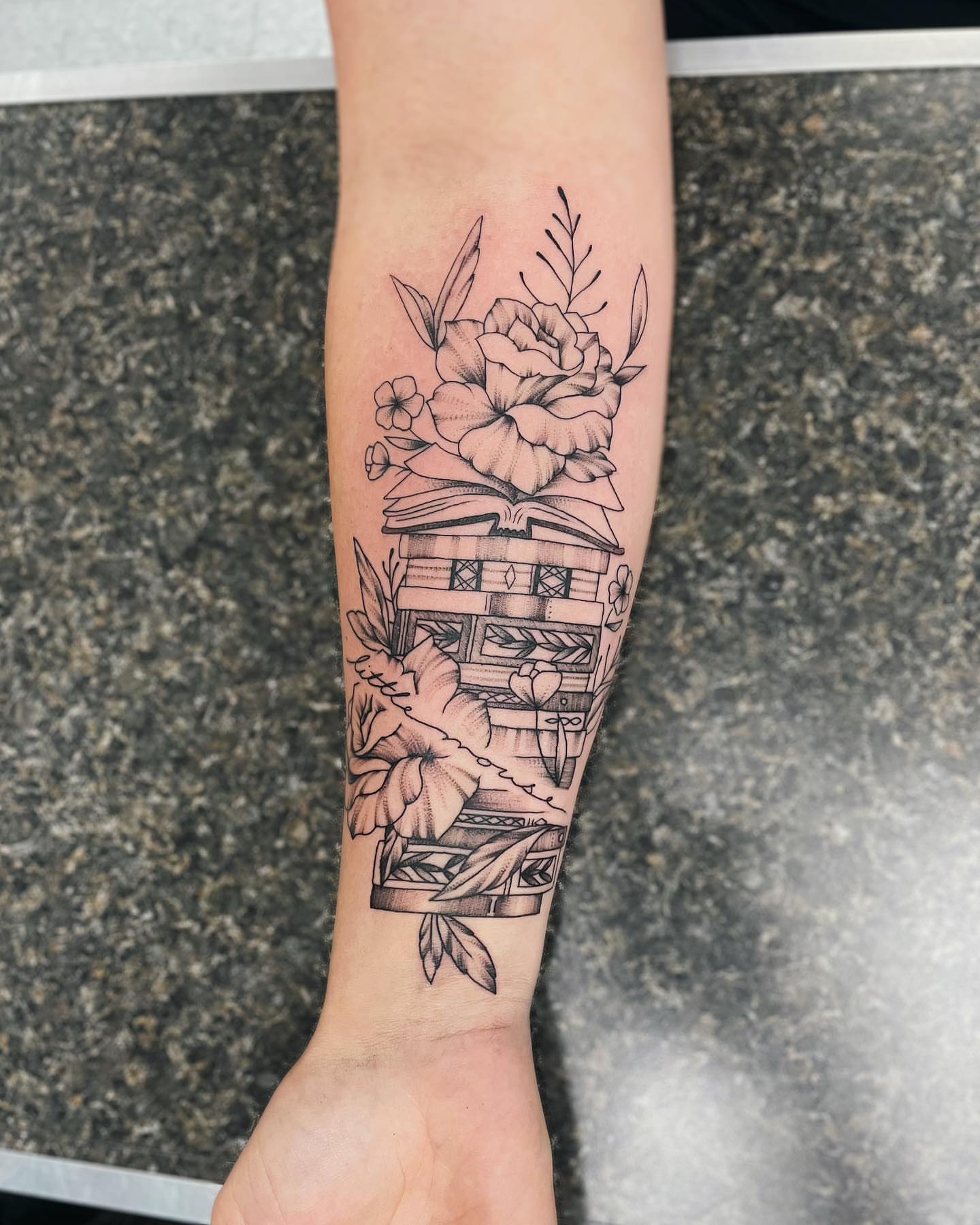 Tattoo by @candybrainink — black_and_grey