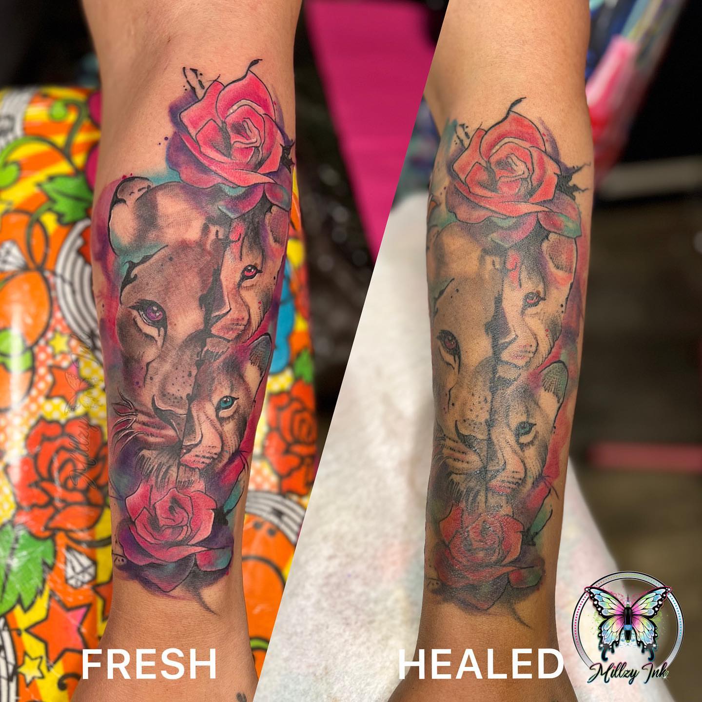 Tattoo by @millzyink — watercolor, realism