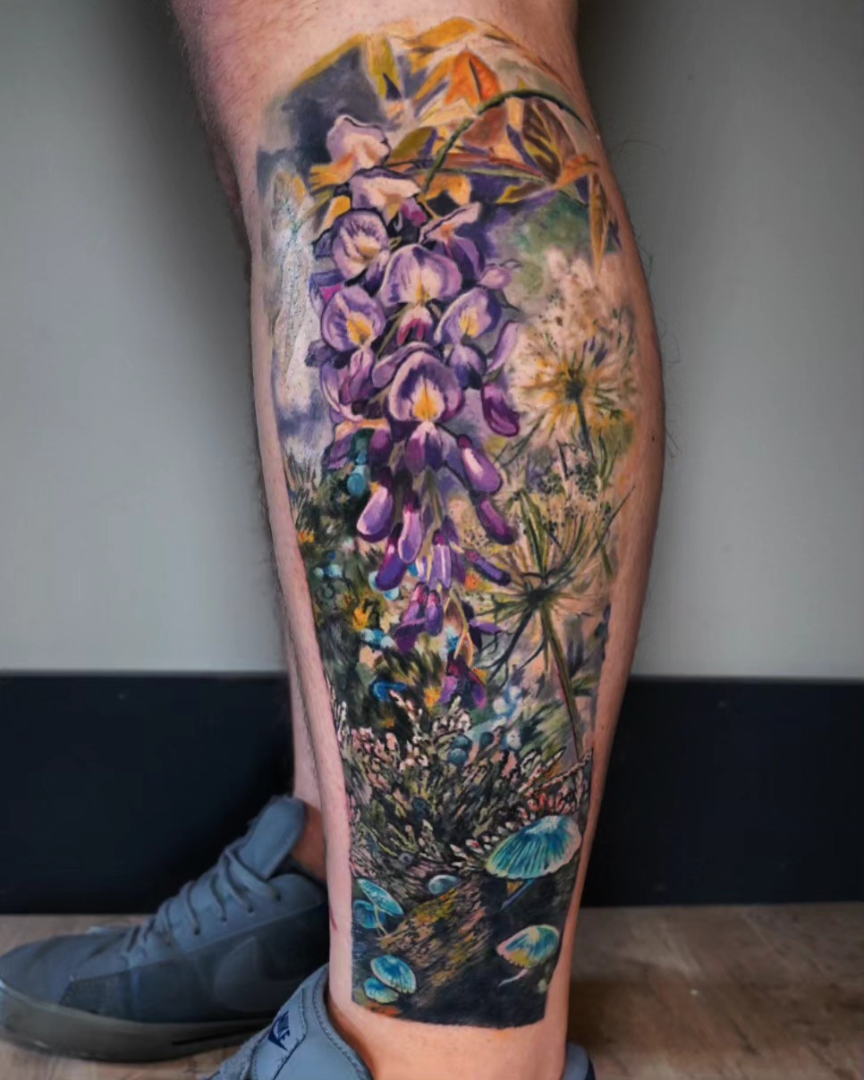 Tattoo by @1800stabyou — watercolor