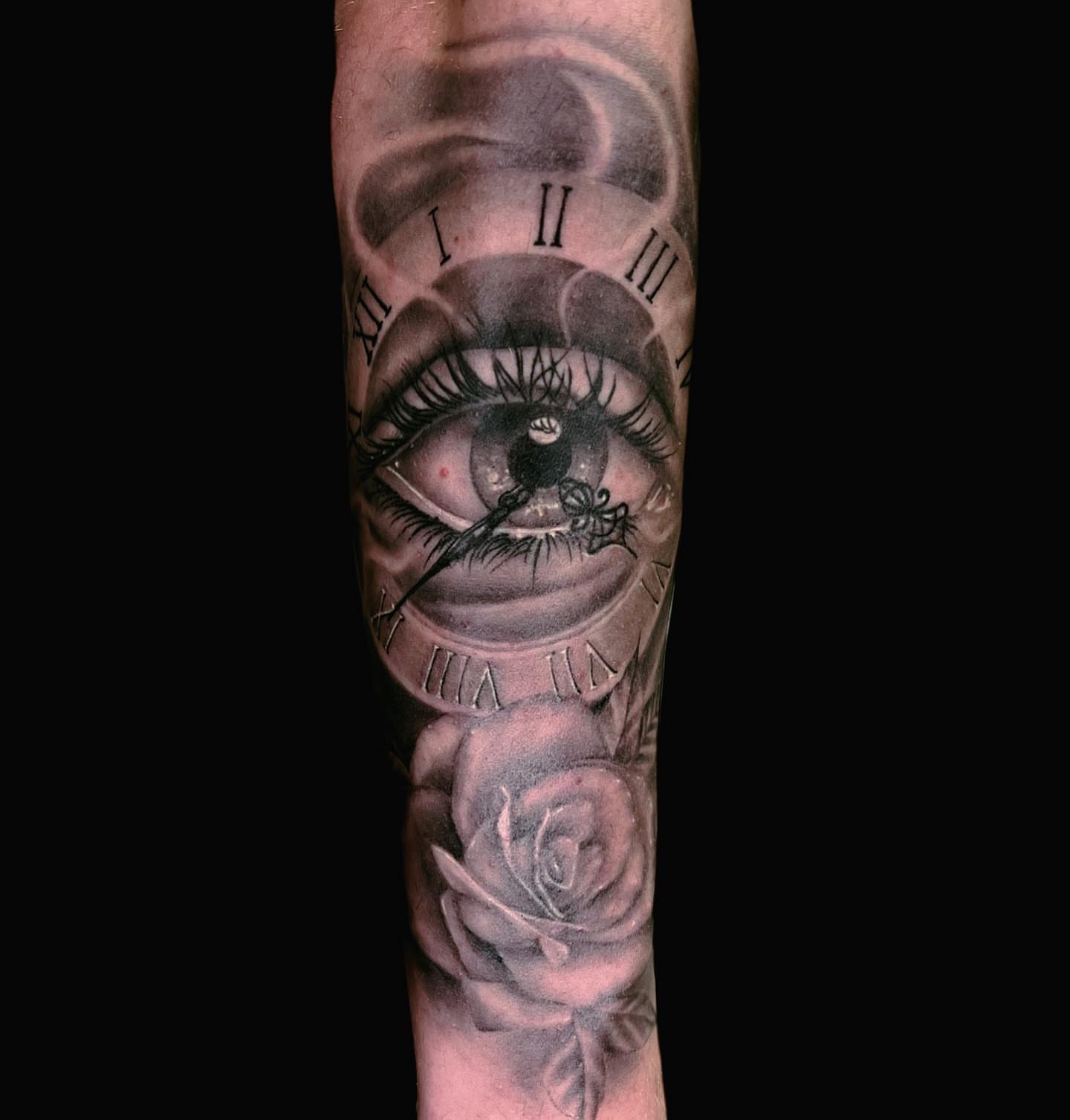 Tattoo by @davehatelovetattoo — black_and_grey, realism